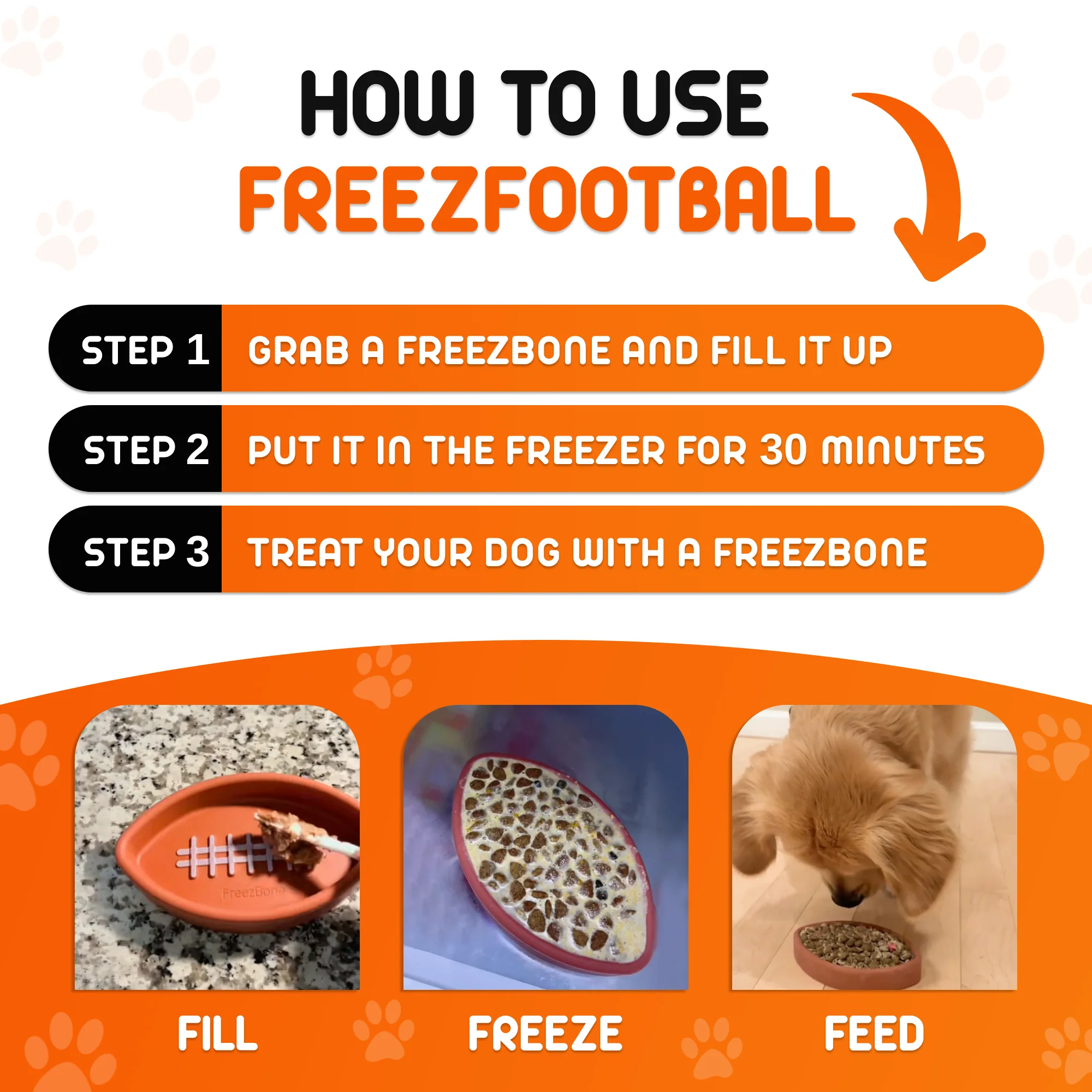 FreezFootball - Tough Enrichment Football Toy - Image 7
