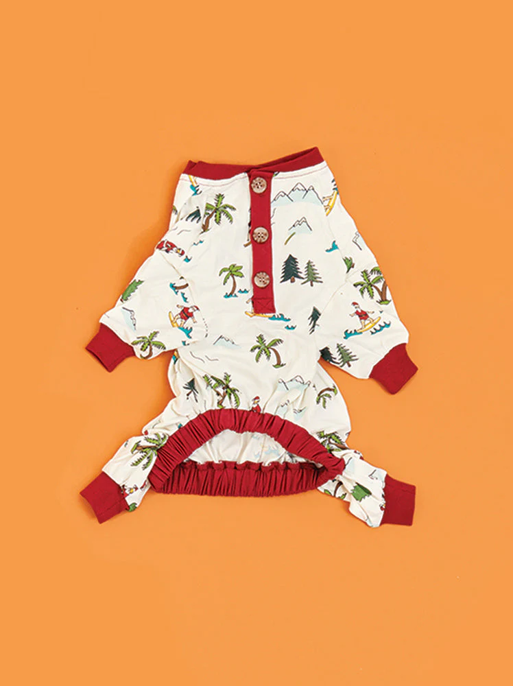 Fun Fam Surfing Santa Pajama (Dog & Kid Sizes Only) - Image 3
