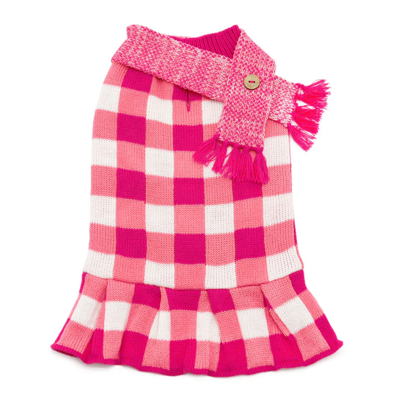 Gingham Sweater Dress - Image 2