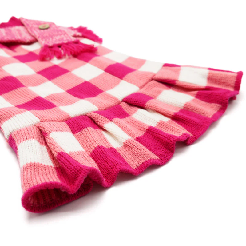 Gingham Sweater Dress - Image 4