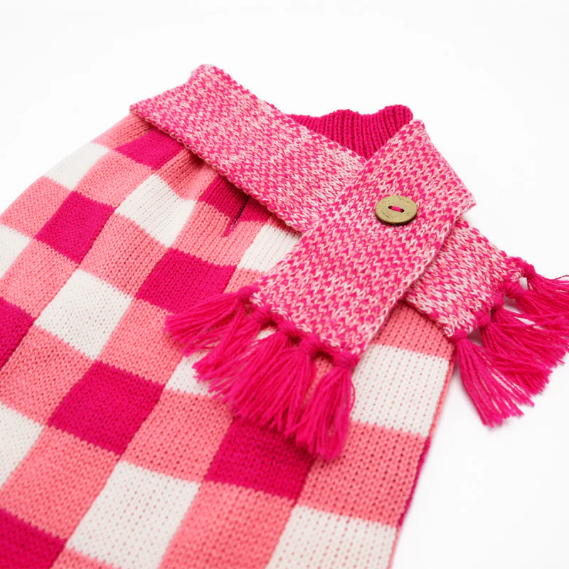 Gingham Sweater Dress - Image 5