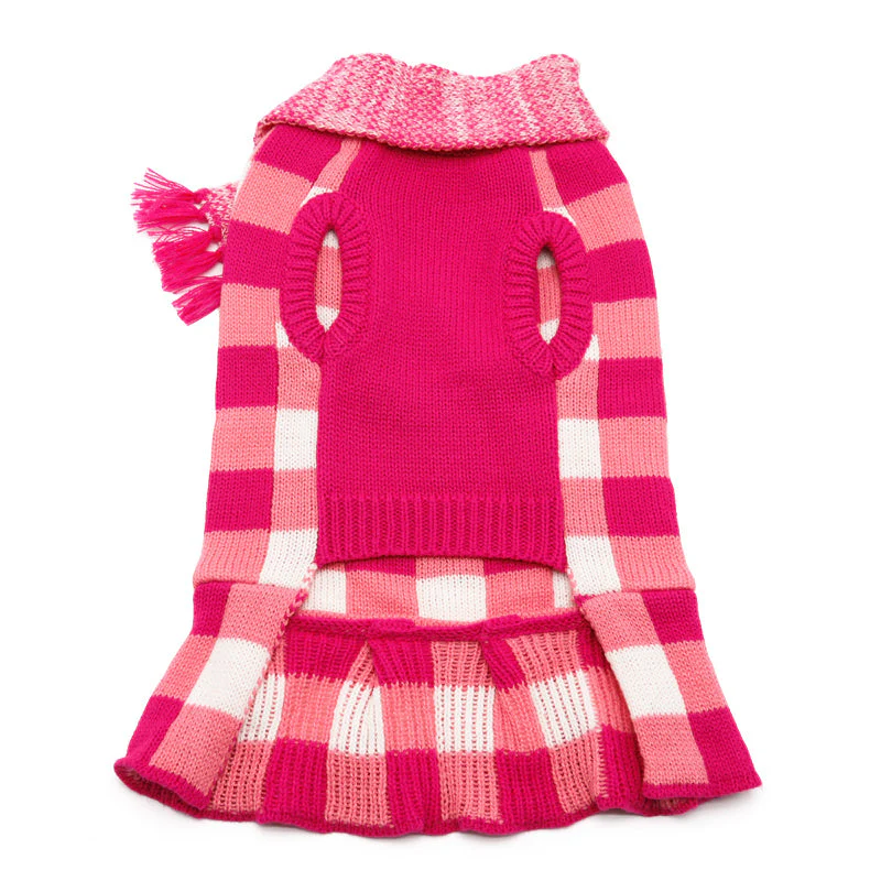 Gingham Sweater Dress - Image 7