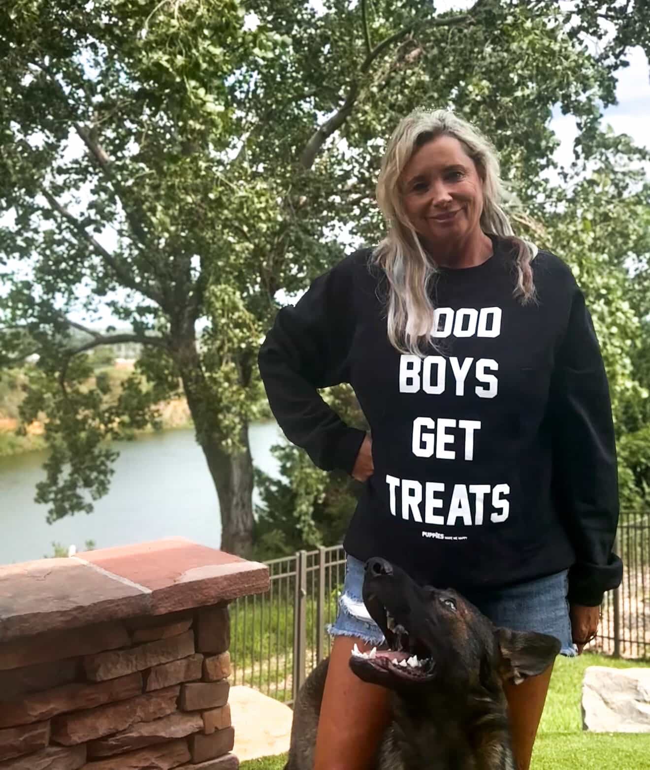 Good Boys Get Treats Uni-Sex Crewneck Sweatshirt | Ultra-Soft Best Gift for Dog Lovers - Image 2