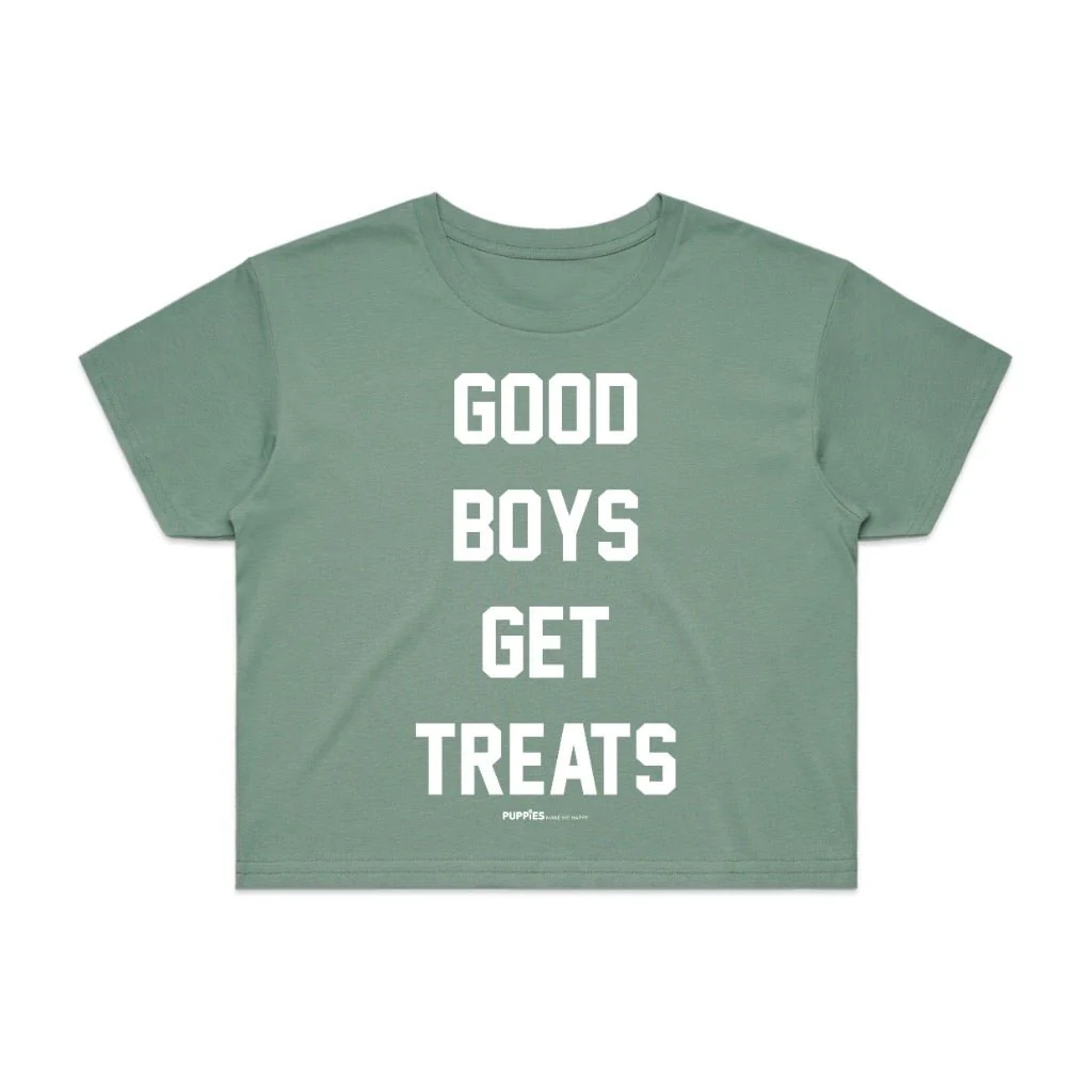 Good Boys Get Treats Crop Top | Gift for Dog Lovers & Pup Owners - Image 5