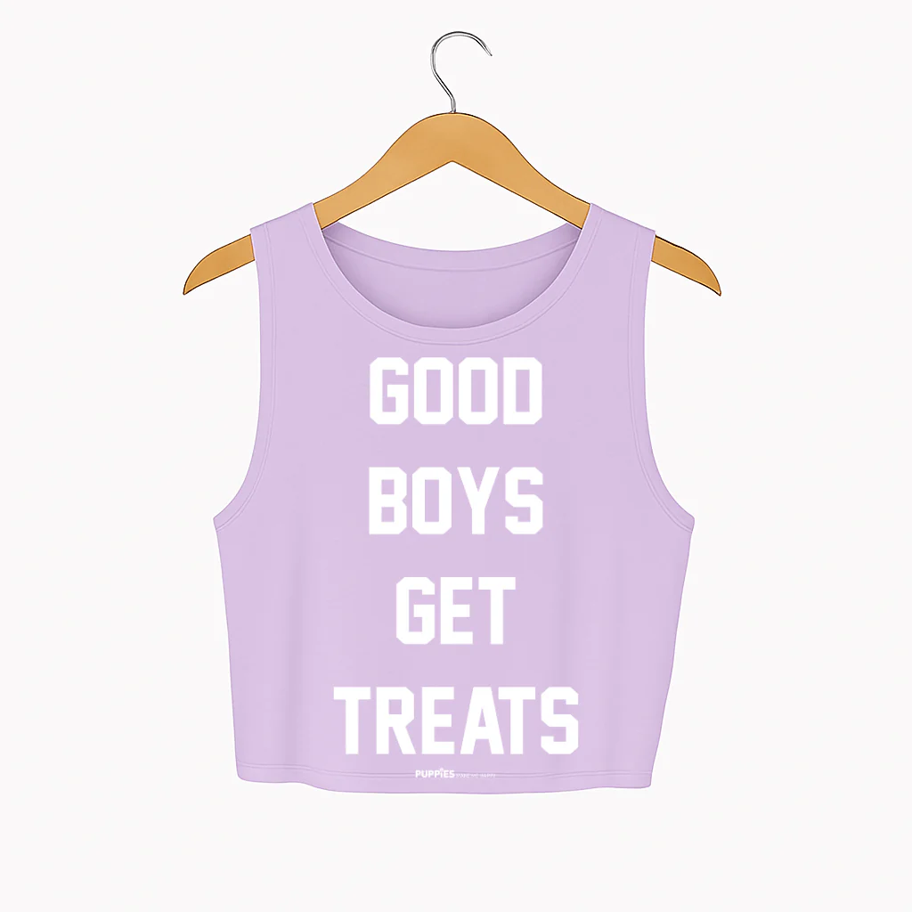 Good Boys Get Treats Crop Tank | Gift for Dog Moms | Made in USA - Image 12