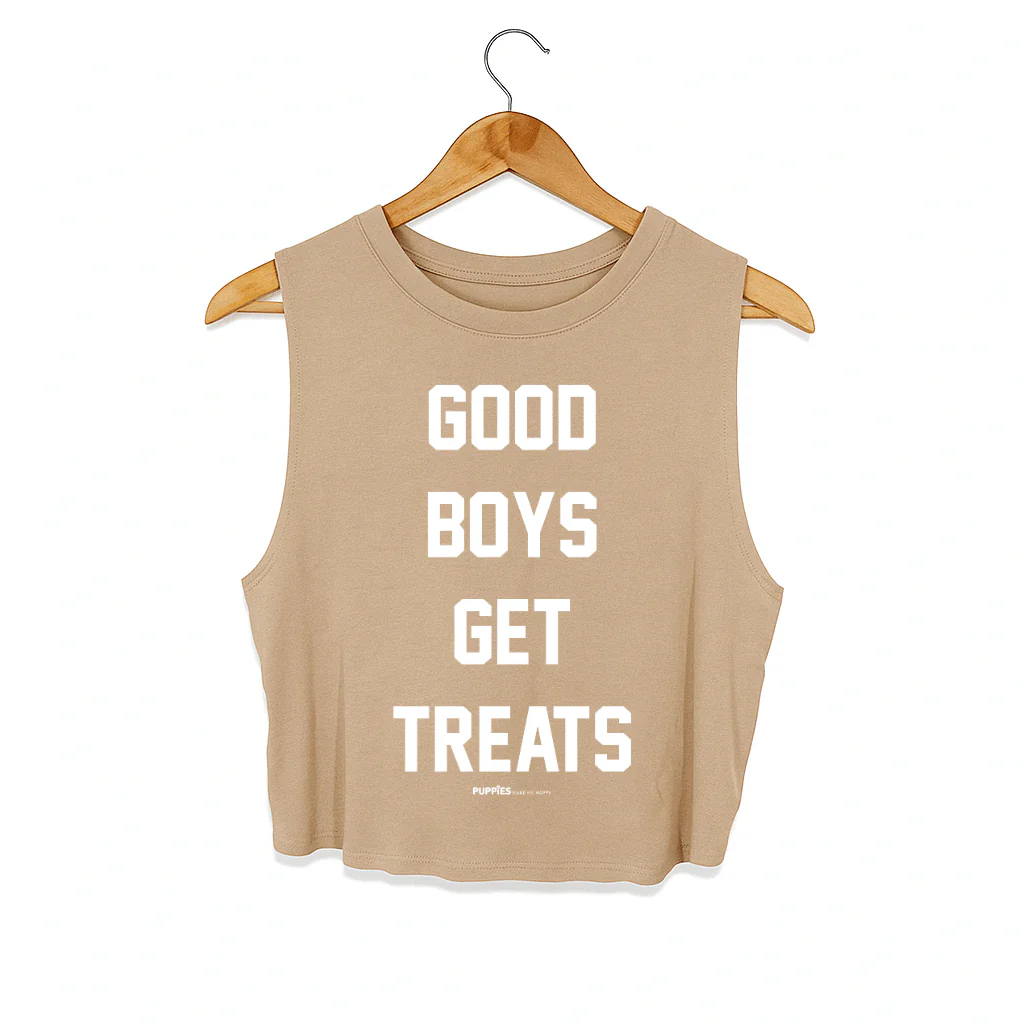 Good Boys Get Treats Crop Tank | Gift for Dog Moms | Made in USA - Image 14