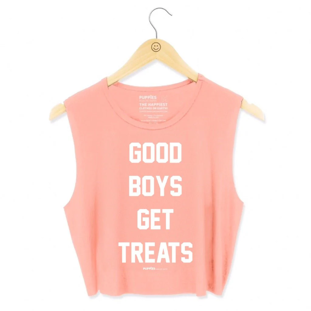 Good Boys Get Treats Crop Tank | Gift for Dog Moms | Made in USA - Image 16