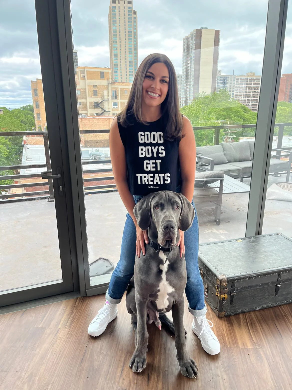 Good Boys Get Treats Crop Tank | Gift for Dog Moms | Made in USA - Image 2