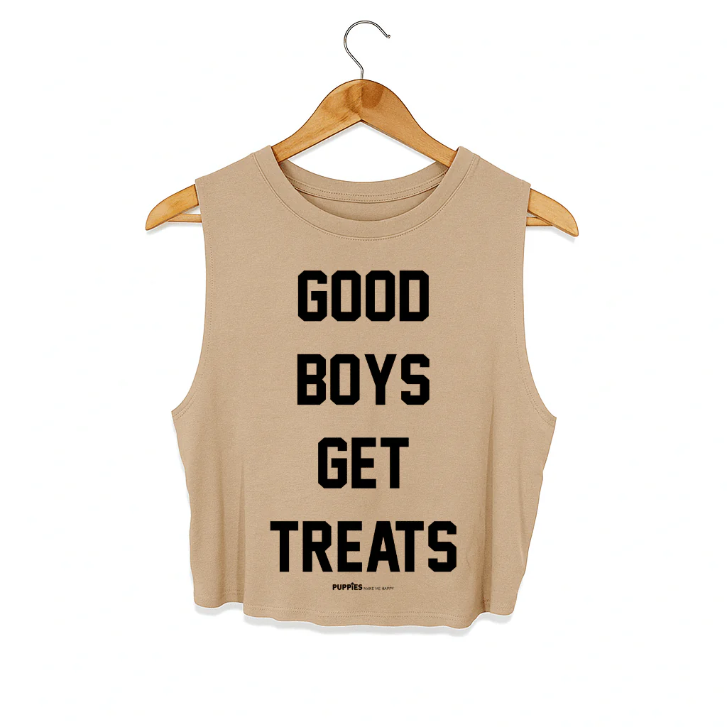 Good Boys Get Treats Crop Tank | Gift for Dog Moms | Made in USA - Image 29