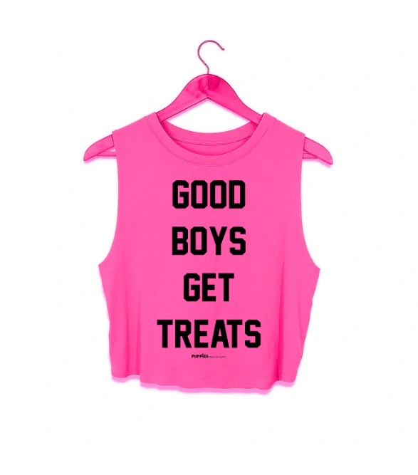 Good Boys Get Treats Crop Tank | Gift for Dog Moms | Made in USA - Image 31