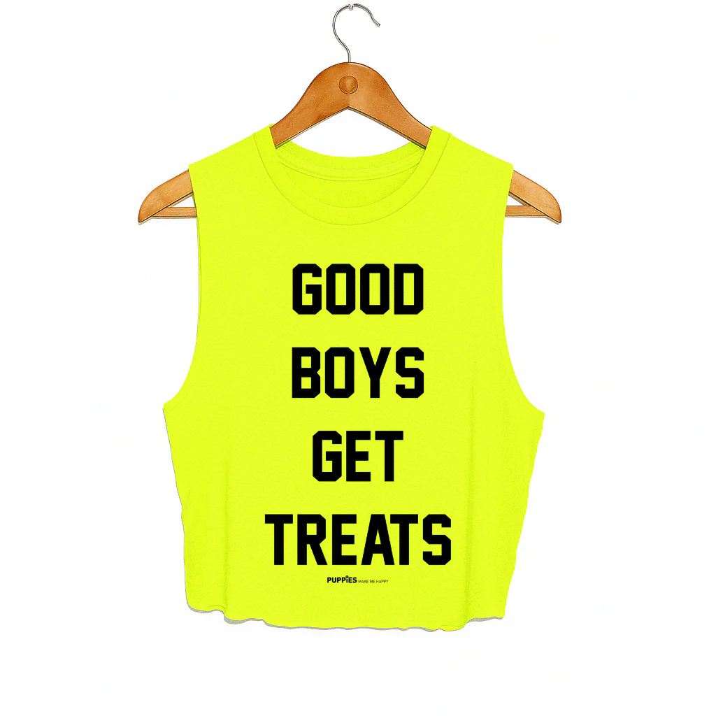Good Boys Get Treats Crop Tank | Gift for Dog Moms | Made in USA - Image 5