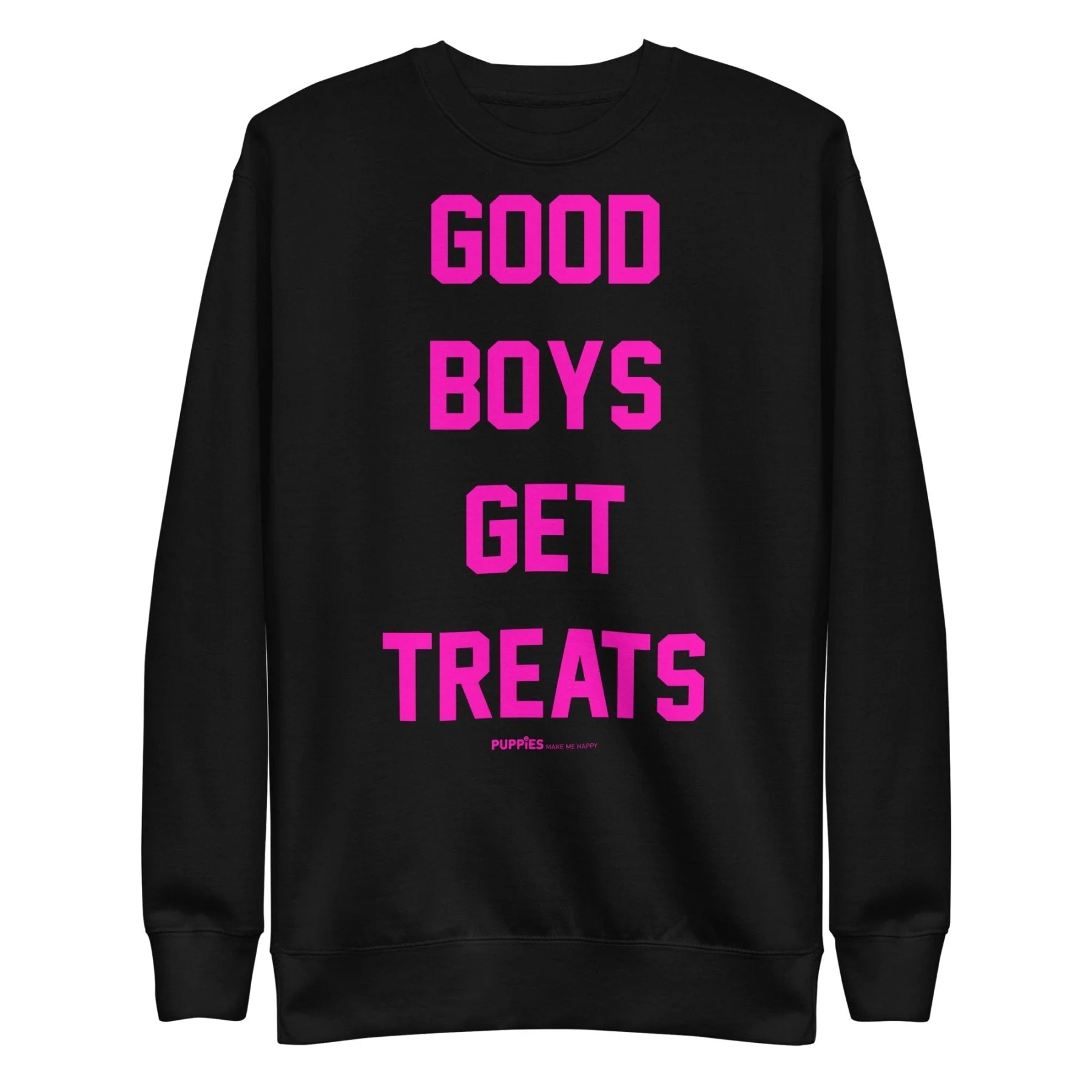 Good Boys Get Treats Pink Font Crewneck Sweatshirt | Ultra-Soft Best Gift for Dog Lovers - Image 8