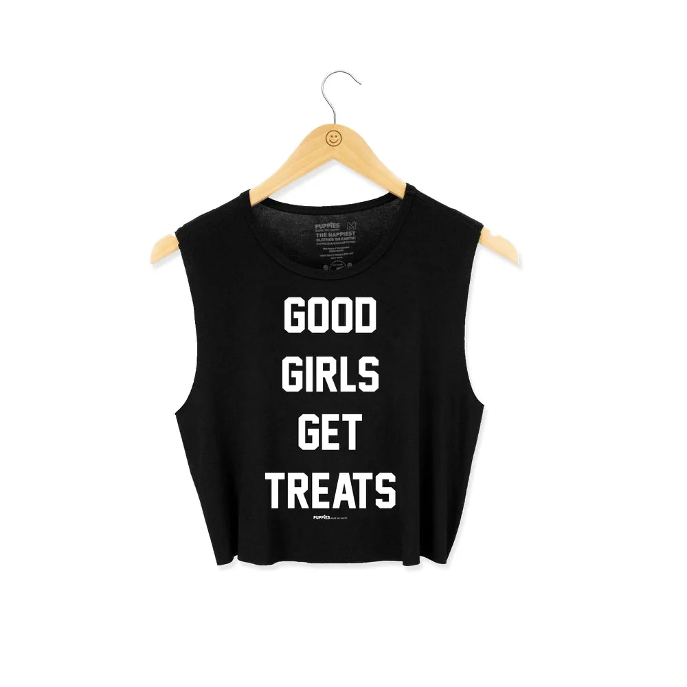 Good Girls Get Treats Crop Top | Gift for Dog Moms & Dog Lovers | Made in USA - Image 2