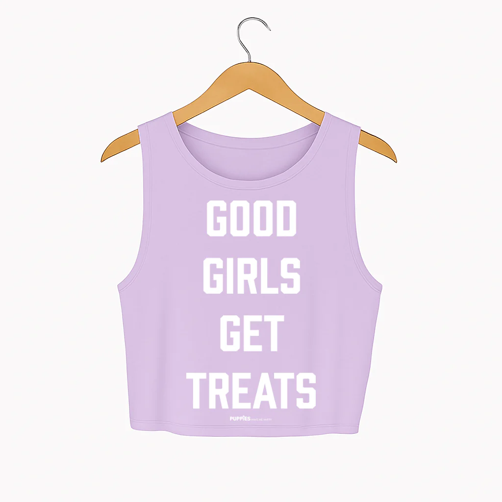 Good Girls Get Treats Crop Top | Gift for Dog Moms & Dog Lovers | Made in USA - Image 4