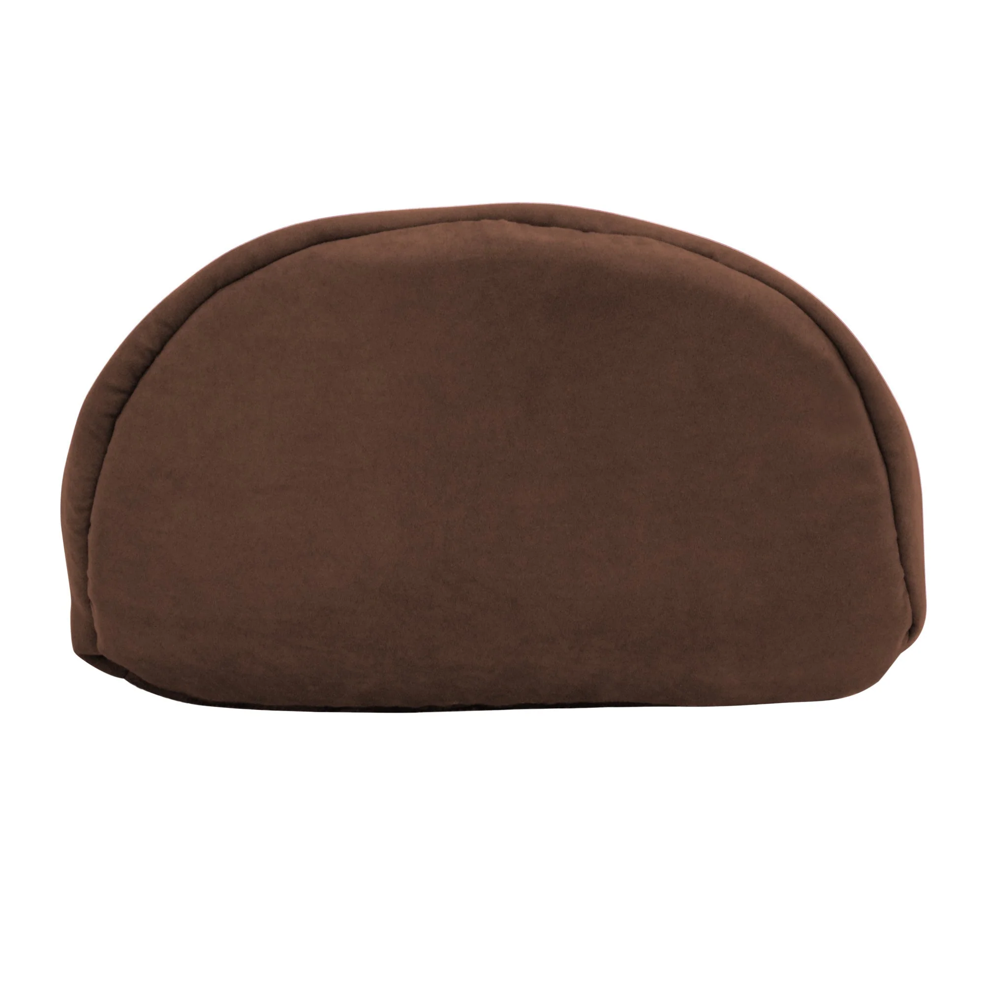 GOOPAWS 4 in 1 Self Warming Burrow Small Pet Bed Cuddle Cave, Brown - Image 4