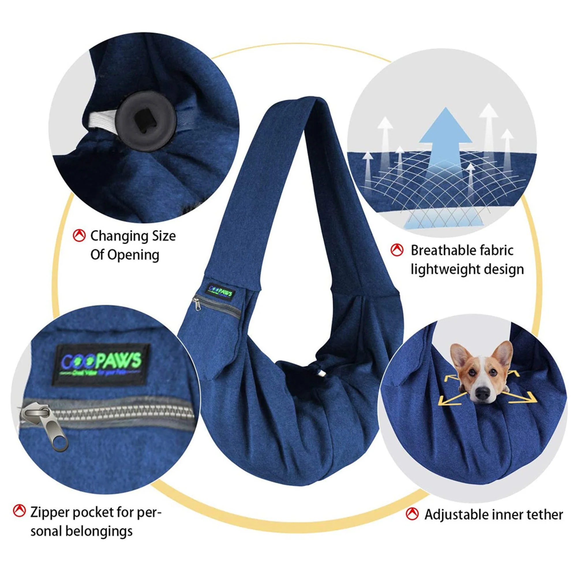 GOOPAWS Comfy Dog & Cat Sling - Image 3
