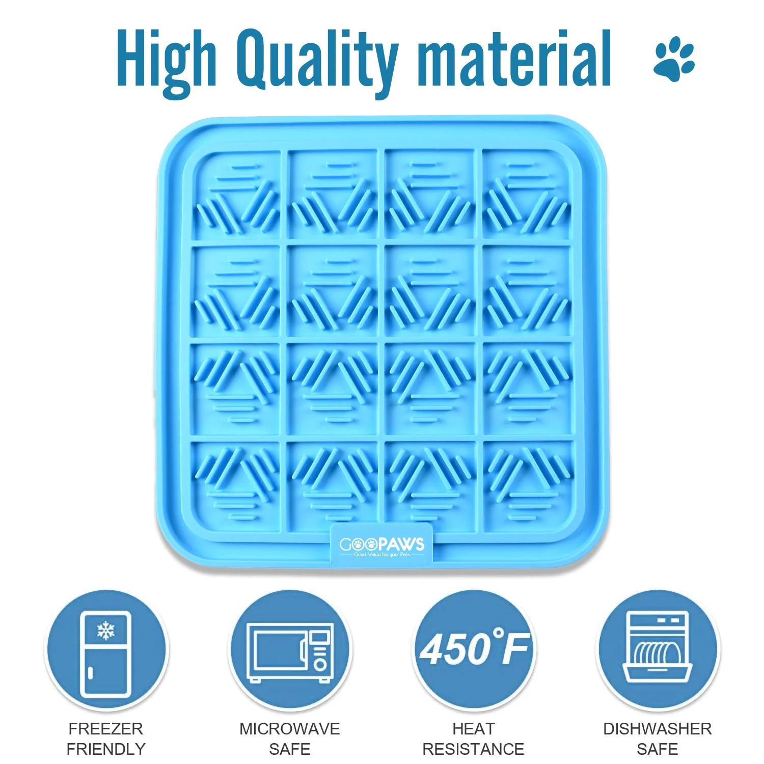 GOOPAWS Licking Mat 3 Pack, Orange & Grey & Blue - Image 6