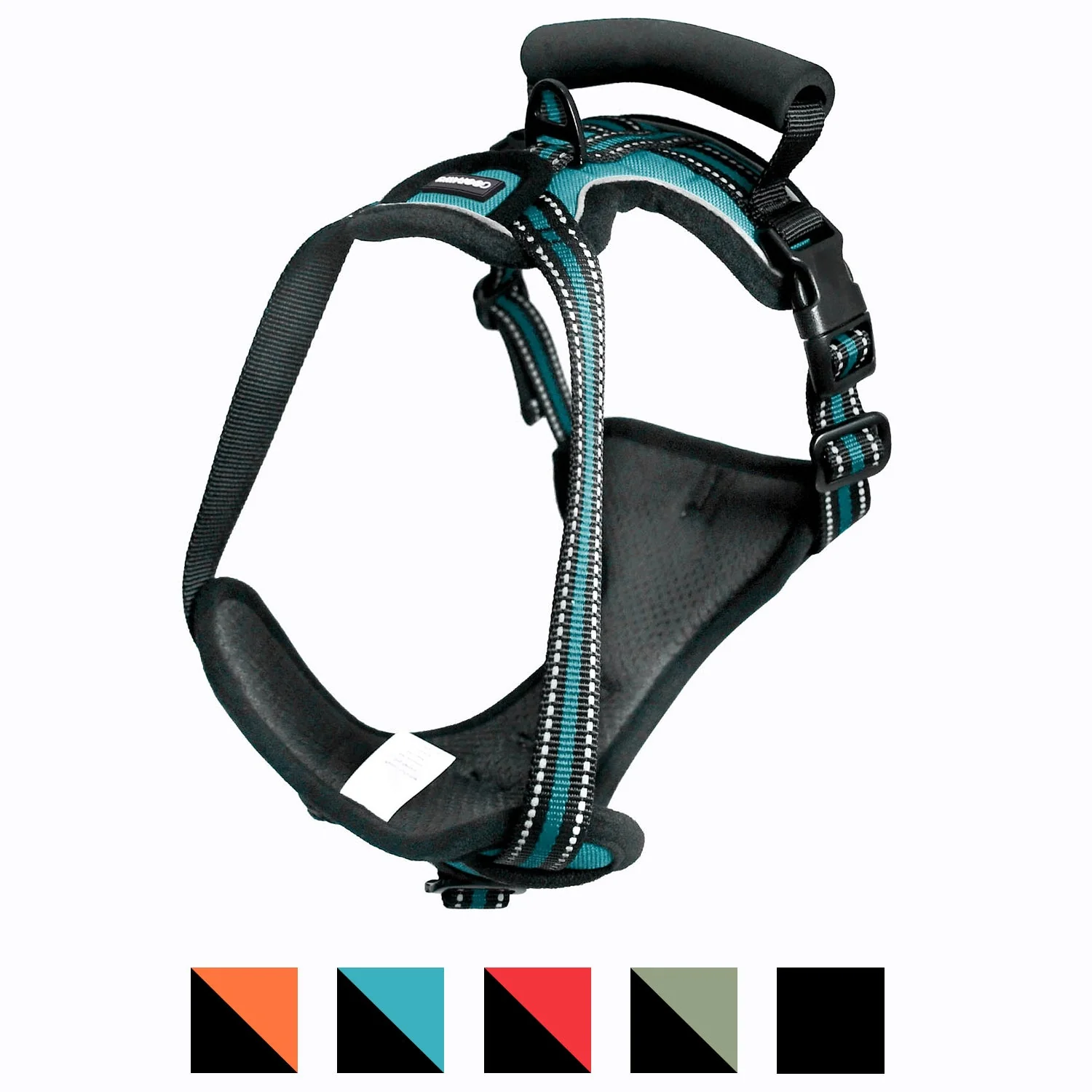 GOOPAWS Padded Reflective Pet Dog Harness, Lightweight Ripstop, Blue - Image 3