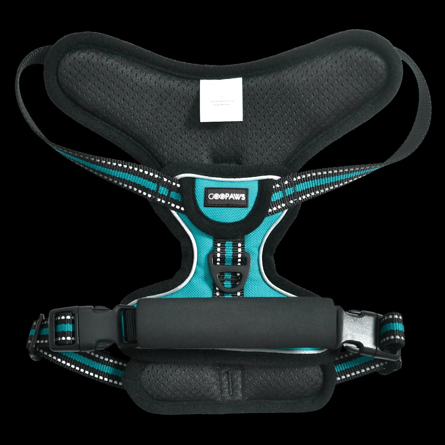 GOOPAWS Padded Reflective Pet Dog Harness, Lightweight Ripstop, Blue - Image 6