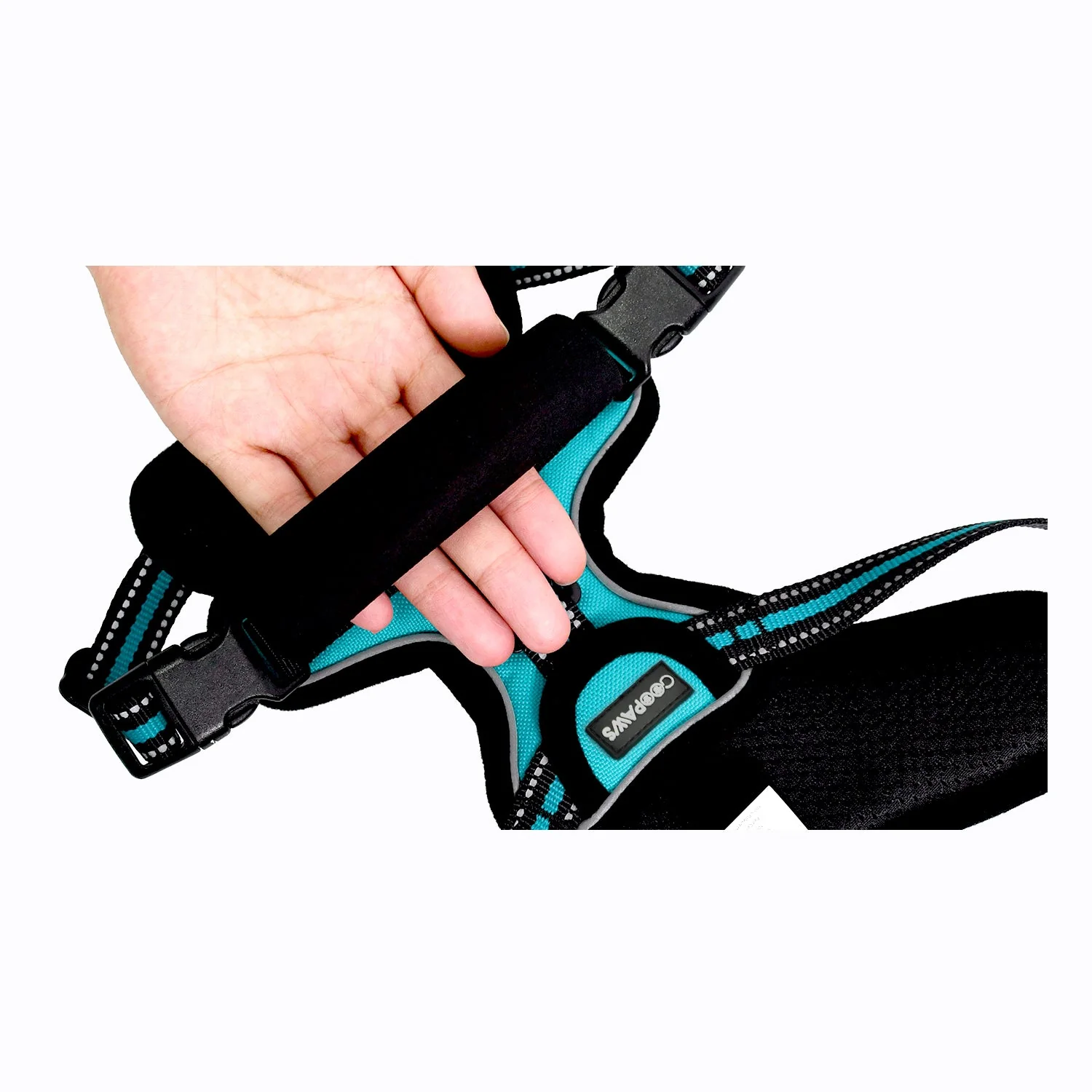 GOOPAWS Padded Reflective Pet Dog Harness, Lightweight Ripstop, Blue - Image 7