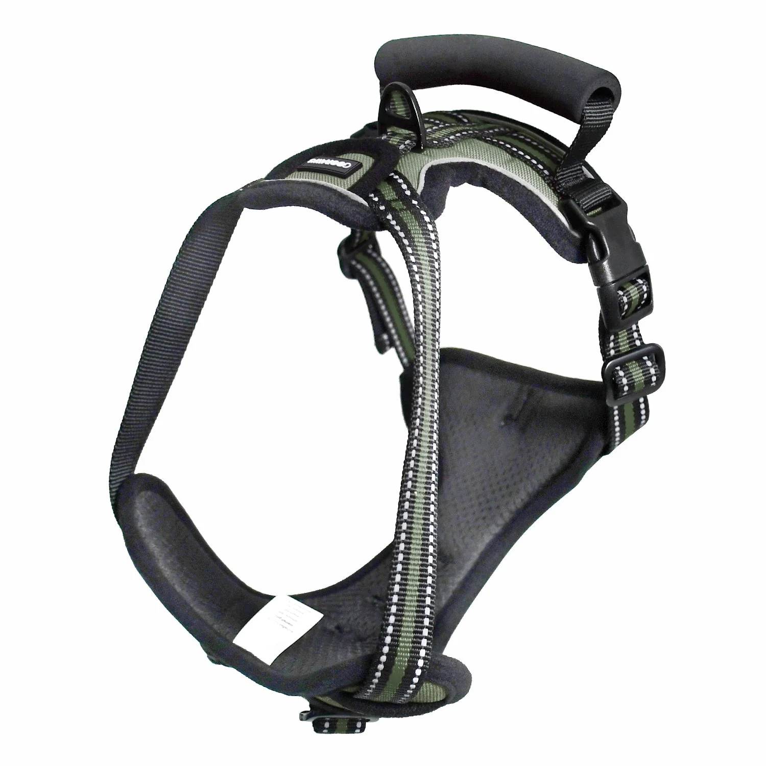 GOOPAWS Padded Reflective Pet Dog Harness, Lightweight Ripstop, Green - Image 8