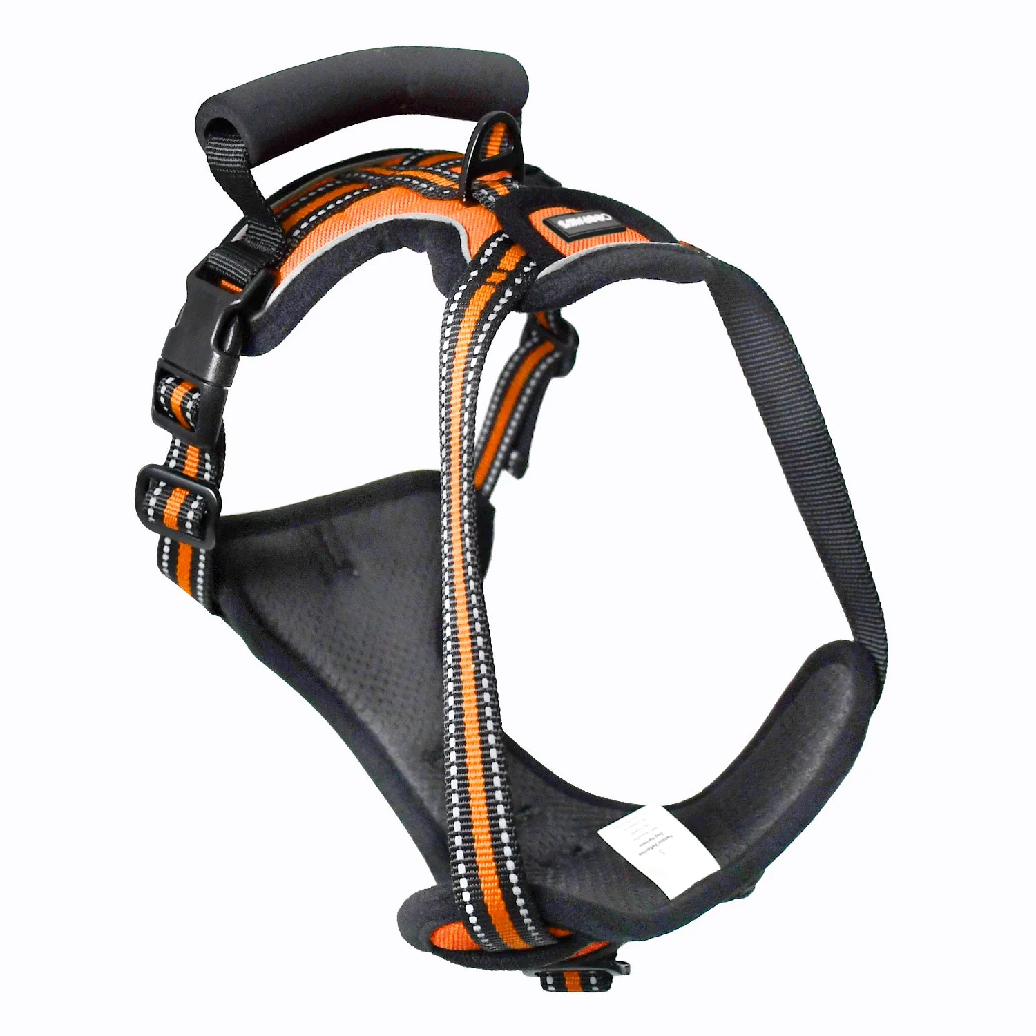 GOOPAWS Padded Reflective Pet Dog Harness, Lightweight Ripstop, Orange - Image 9