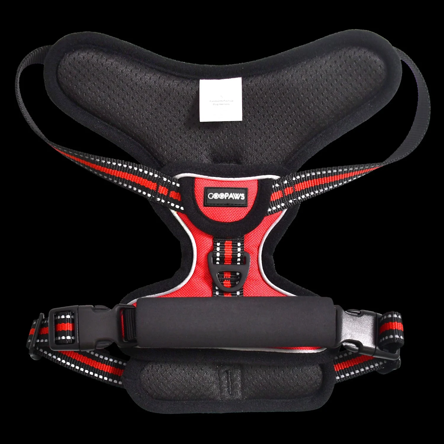 GOOPAWS Padded Reflective Pet Dog Harness, Lightweight Ripstop, Red - Image 6