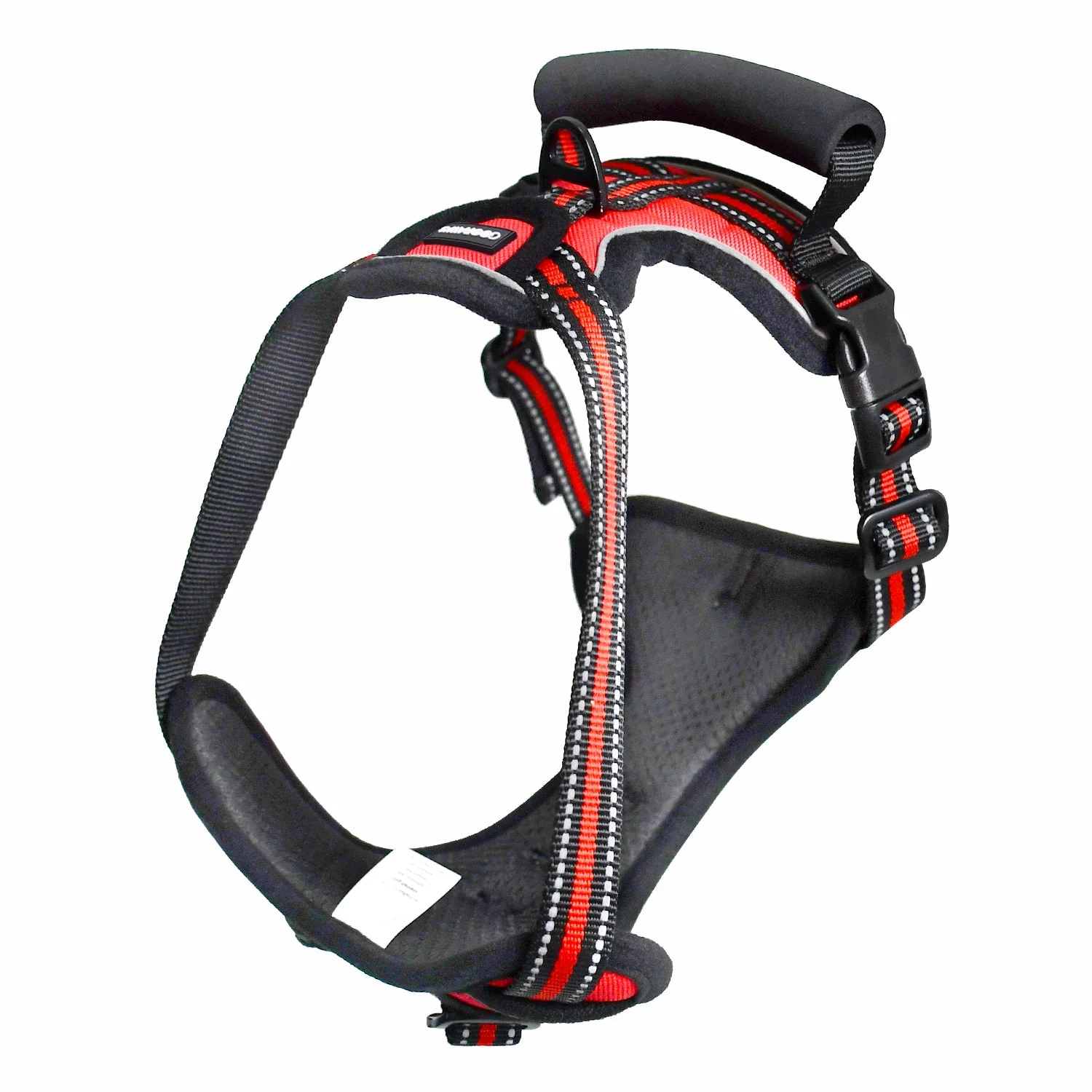 GOOPAWS Padded Reflective Pet Dog Harness, Lightweight Ripstop, Red - Image 8