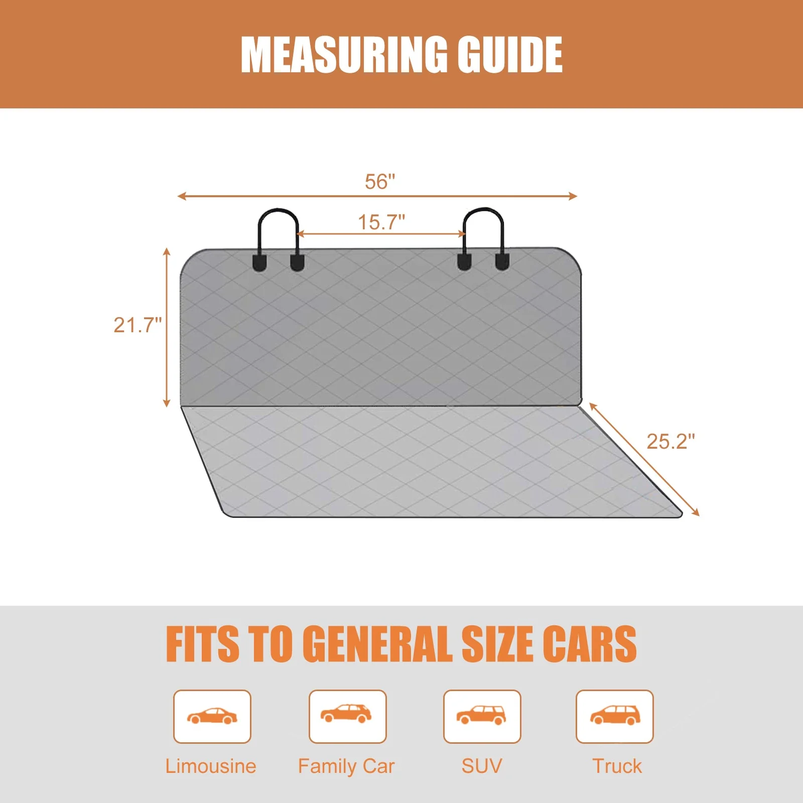 GOOPAWS Scratchproof Bench Car Seat Cover - Image 3