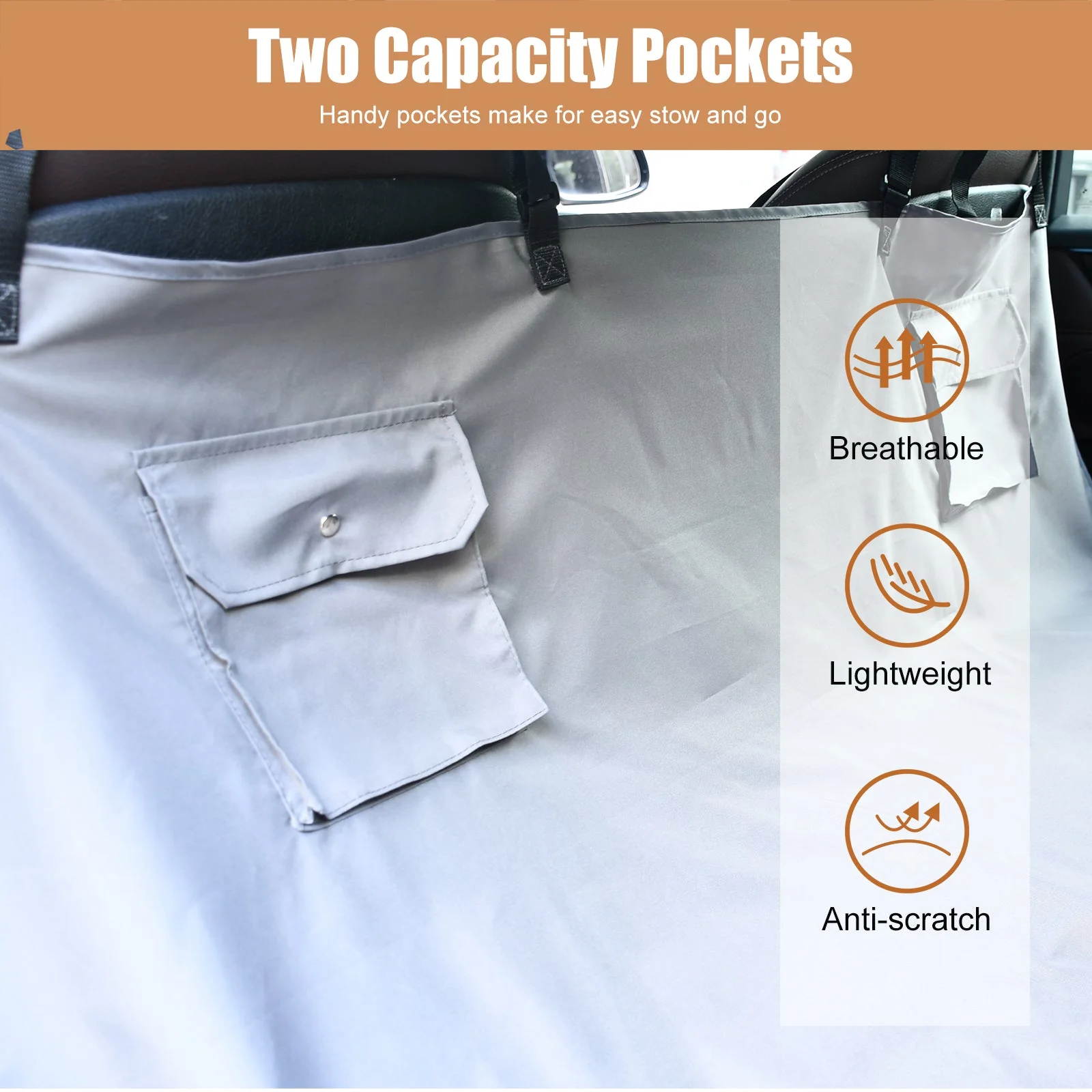 Jespet Luxury Car Seat Cover, 58-in - Image 4