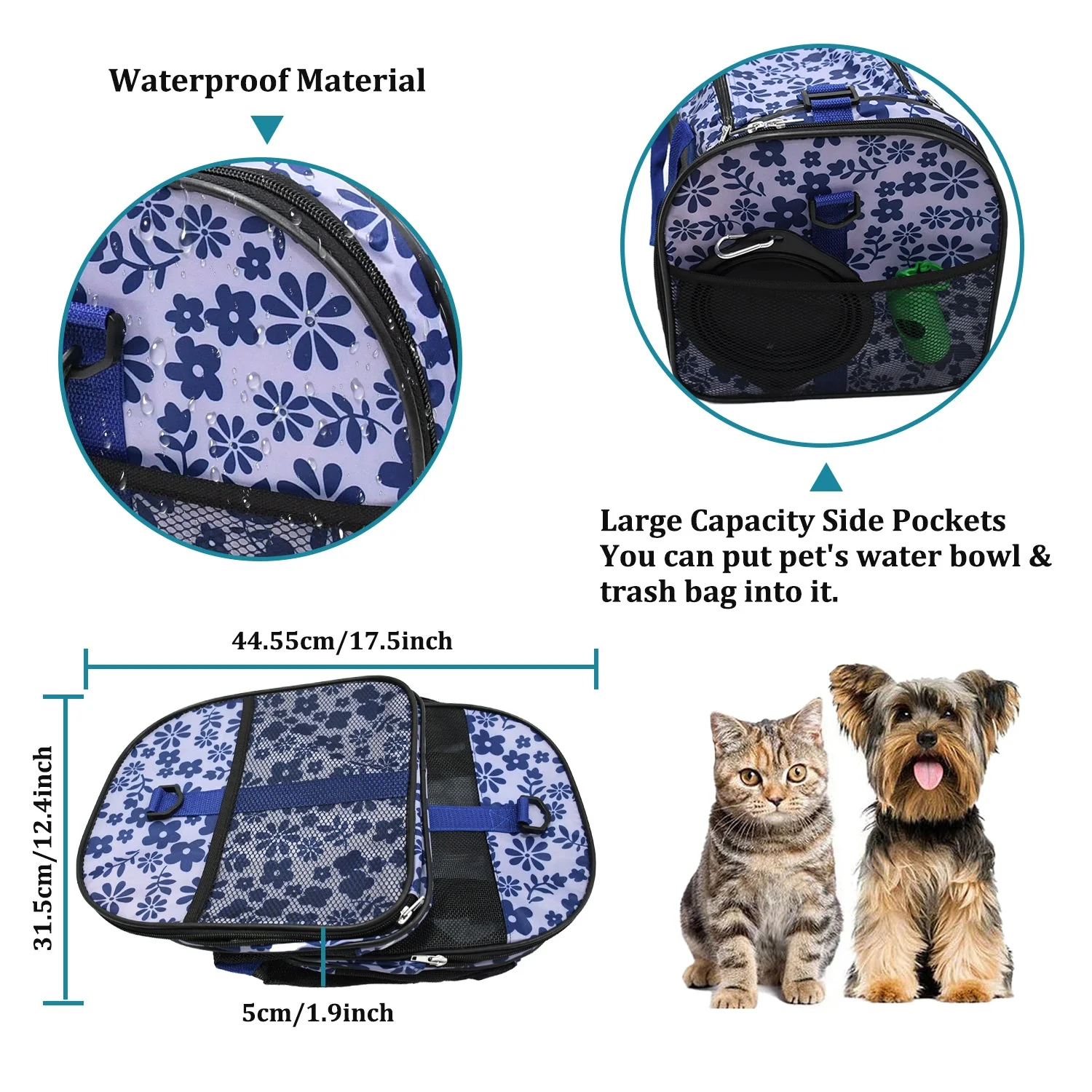 GOOPAWS Soft-Sided Travel Small Dog & Cat Carrier Bag - Image 29