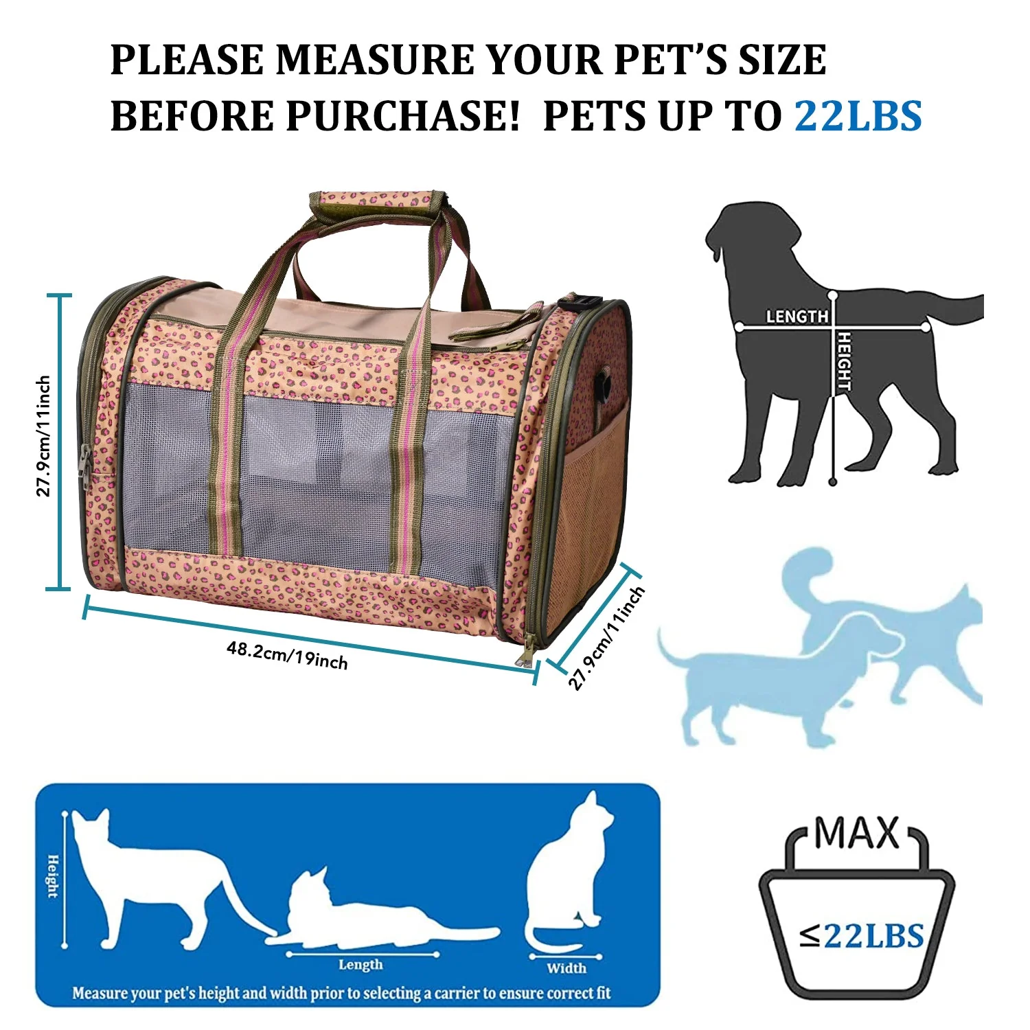 GOOPAWS Soft-Sided Travel Small Dog & Cat Carrier Bag - Image 3