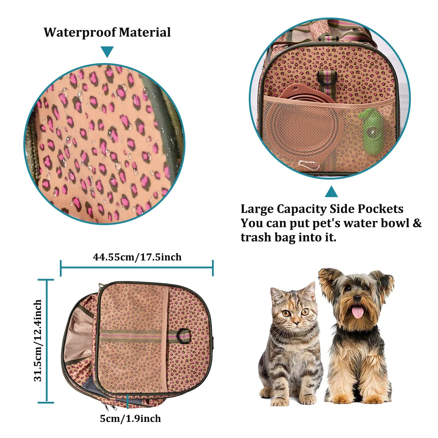 GOOPAWS Soft-Sided Travel Small Dog & Cat Carrier Bag - Image 5