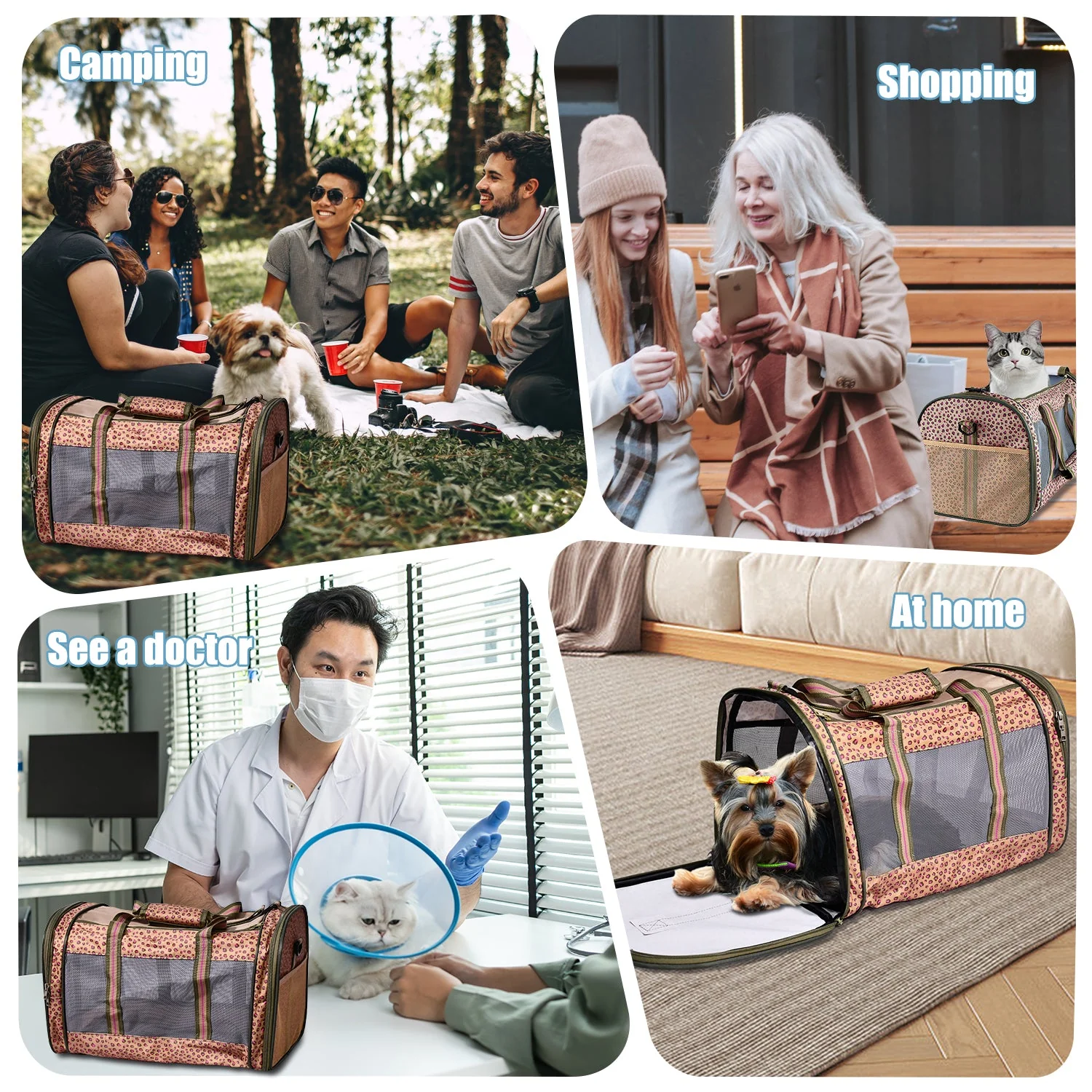 GOOPAWS Soft-Sided Travel Small Dog & Cat Carrier Bag - Image 7