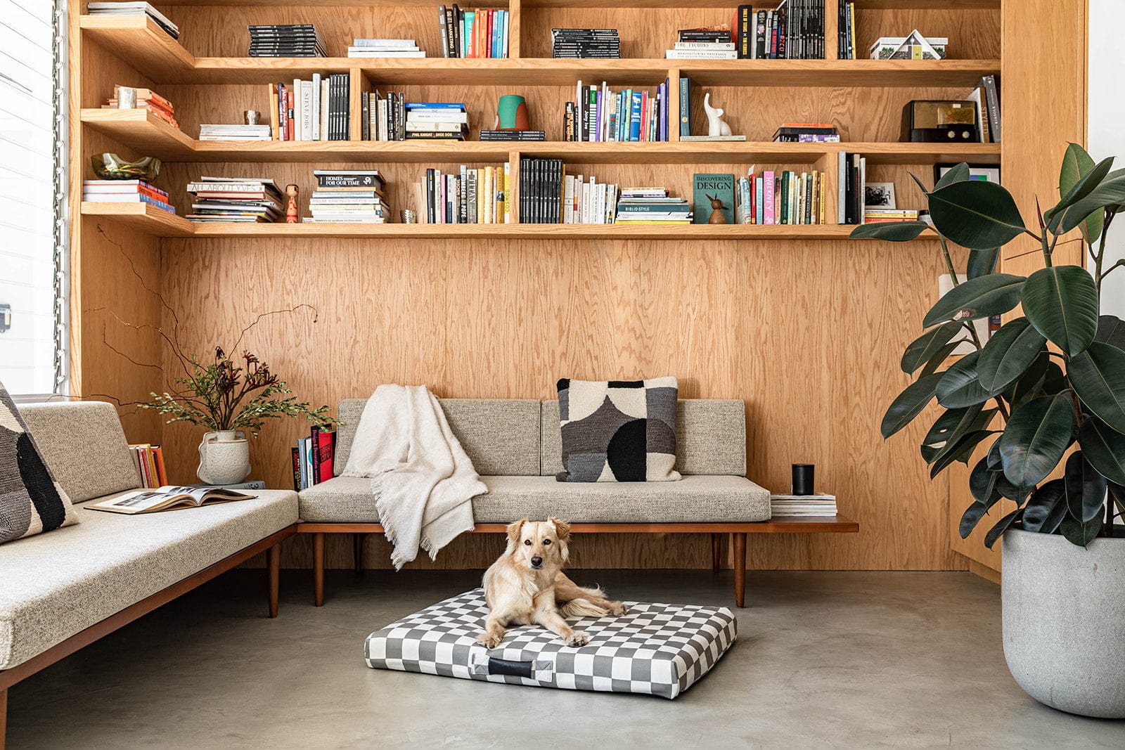 Gray Checker | Dog Bed or Bed Cover - Image 4