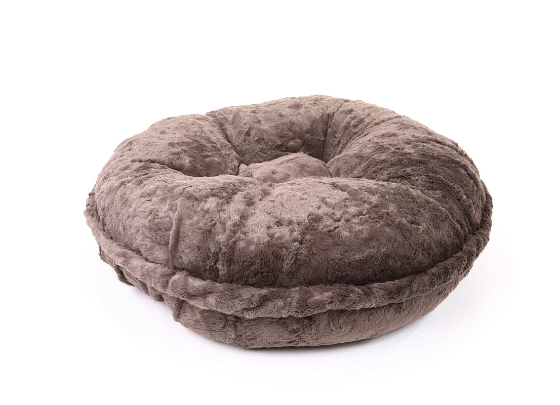 Grey Mink Bagel Bed - Image 2