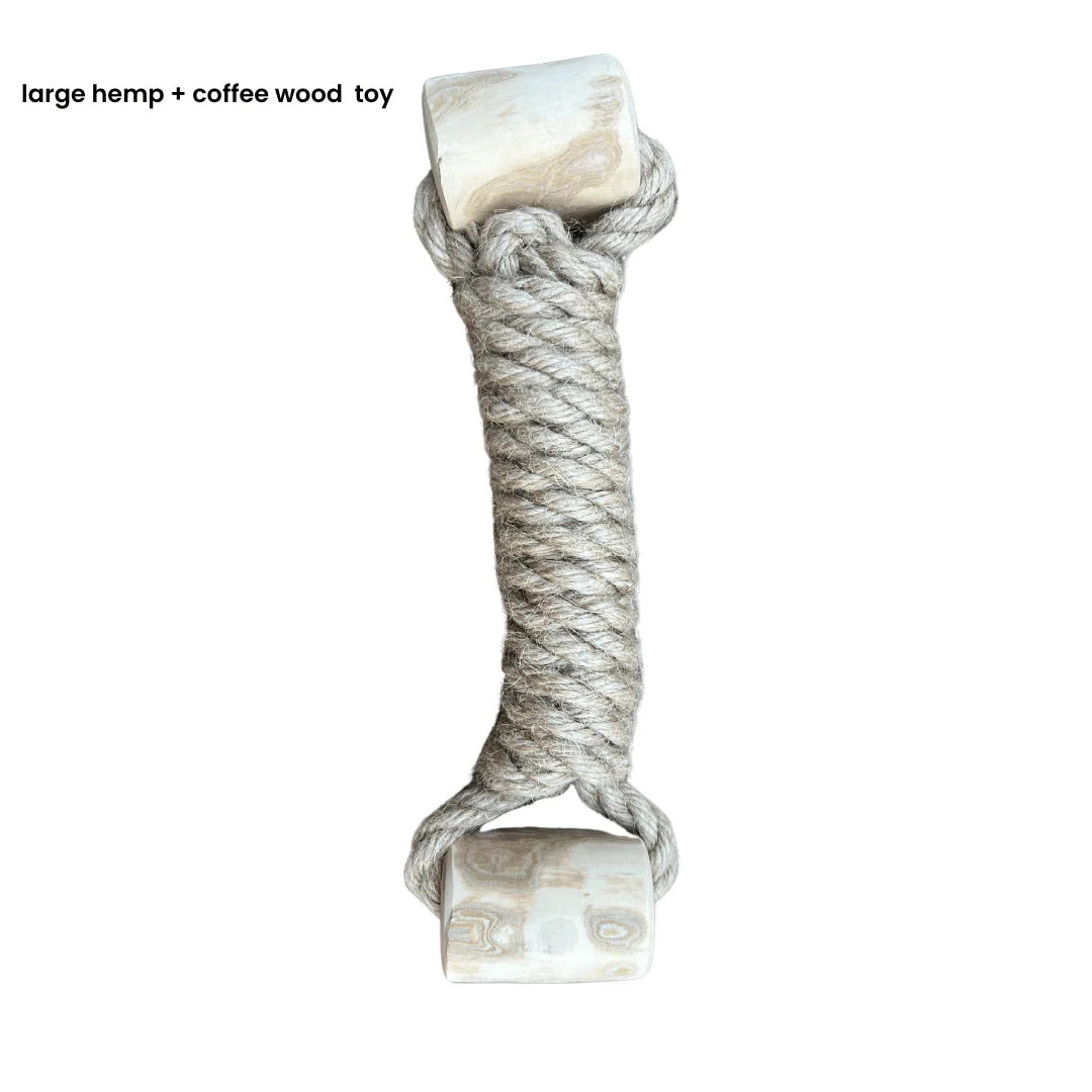 hemp rope + coffee wood toy - Image 11