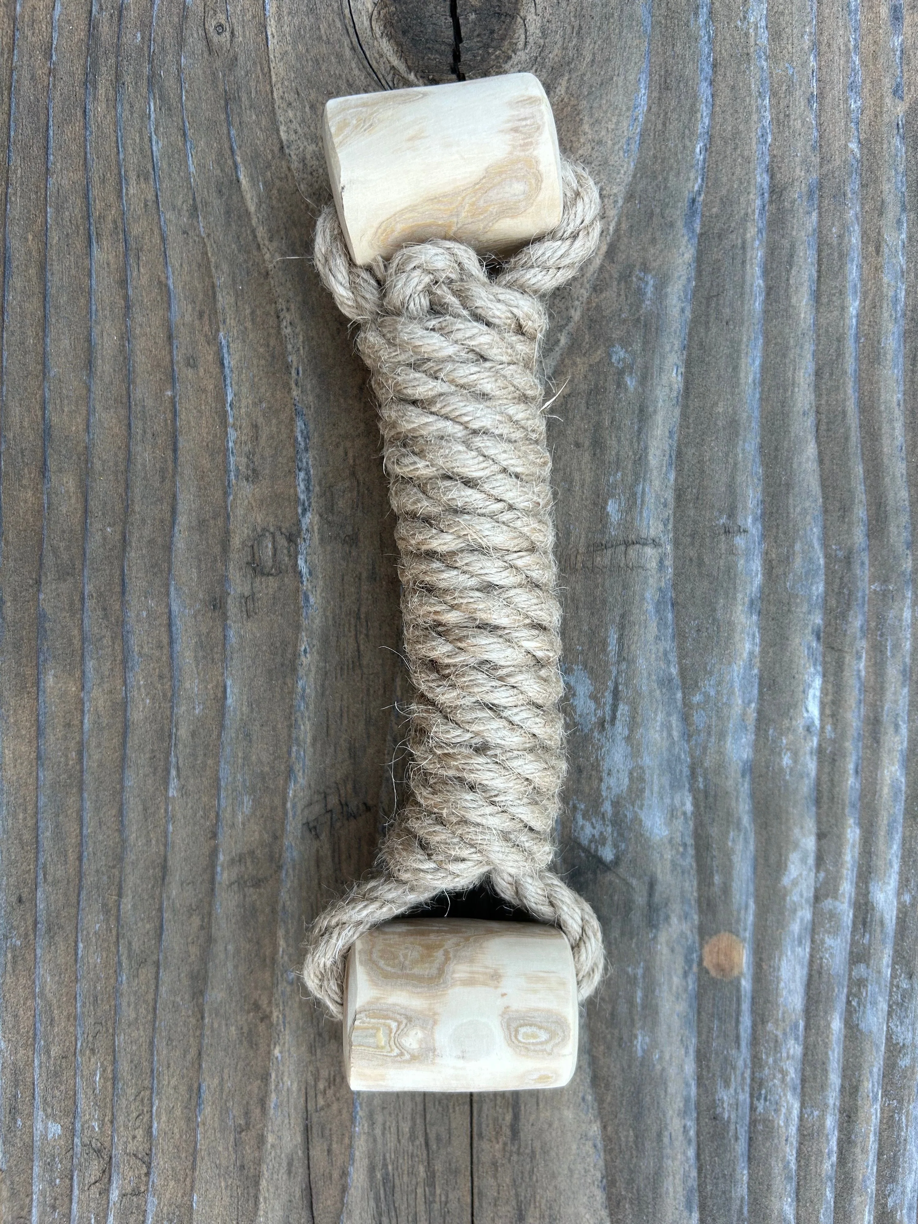 hemp rope + coffee wood toy - Image 4