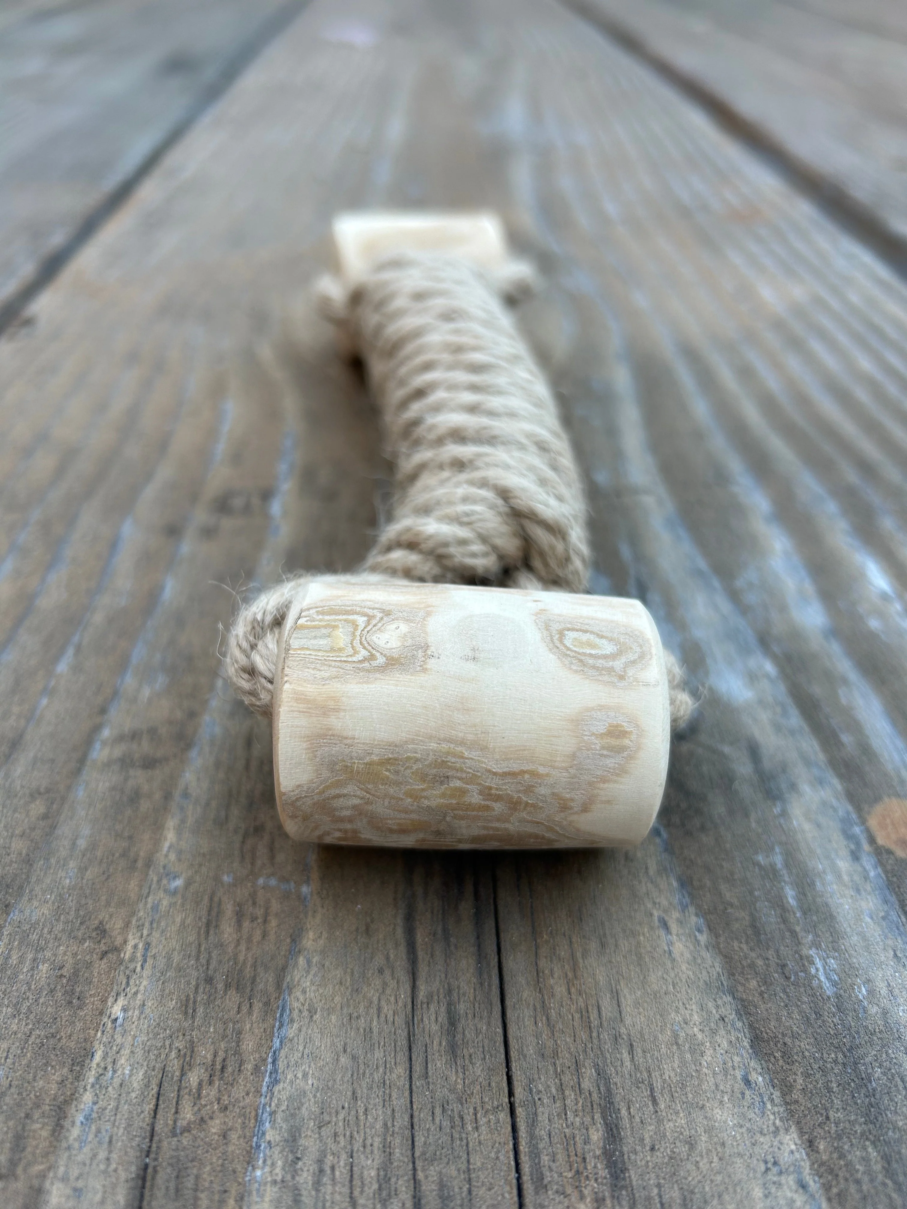 hemp rope + coffee wood toy - Image 5