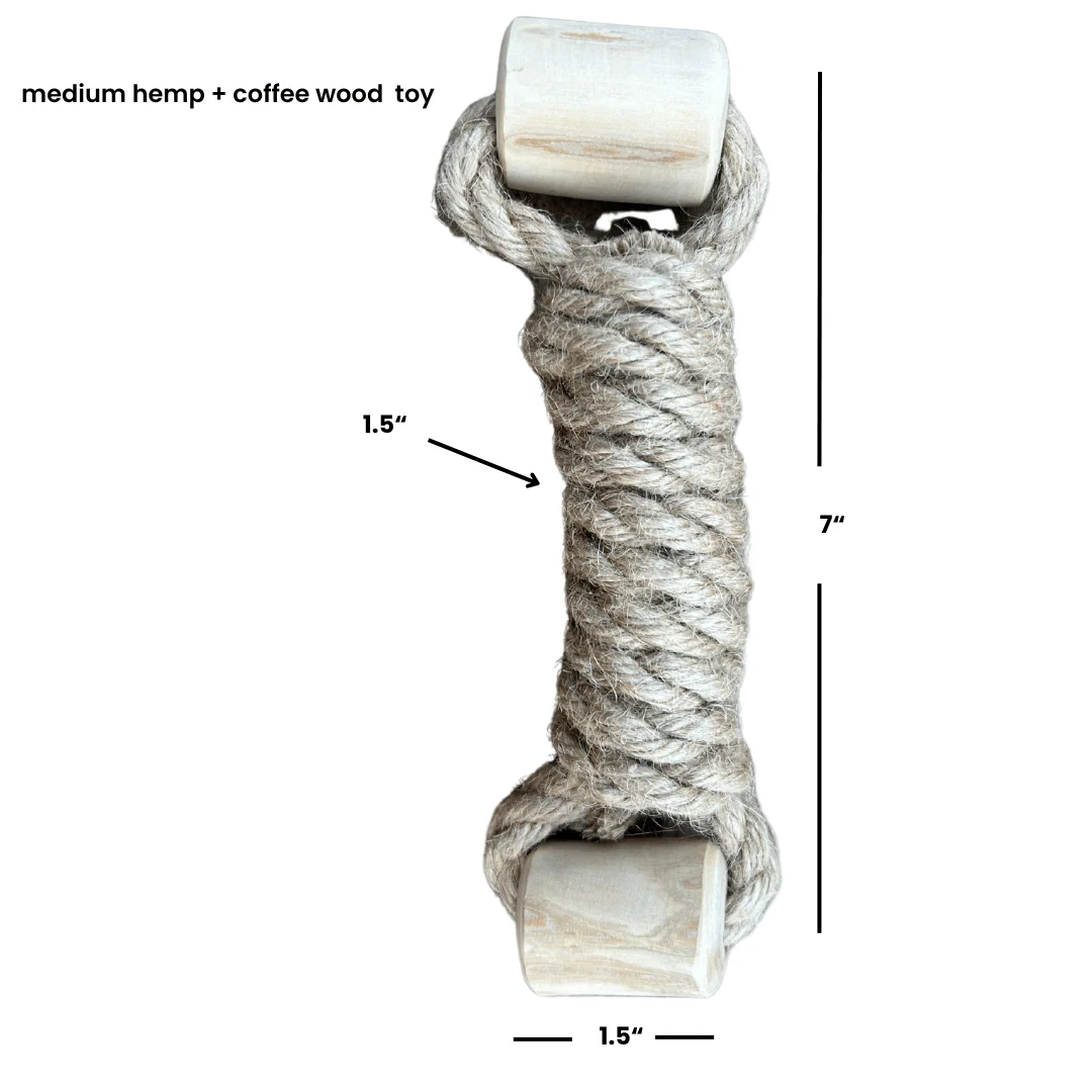 hemp rope + coffee wood toy - Image 9