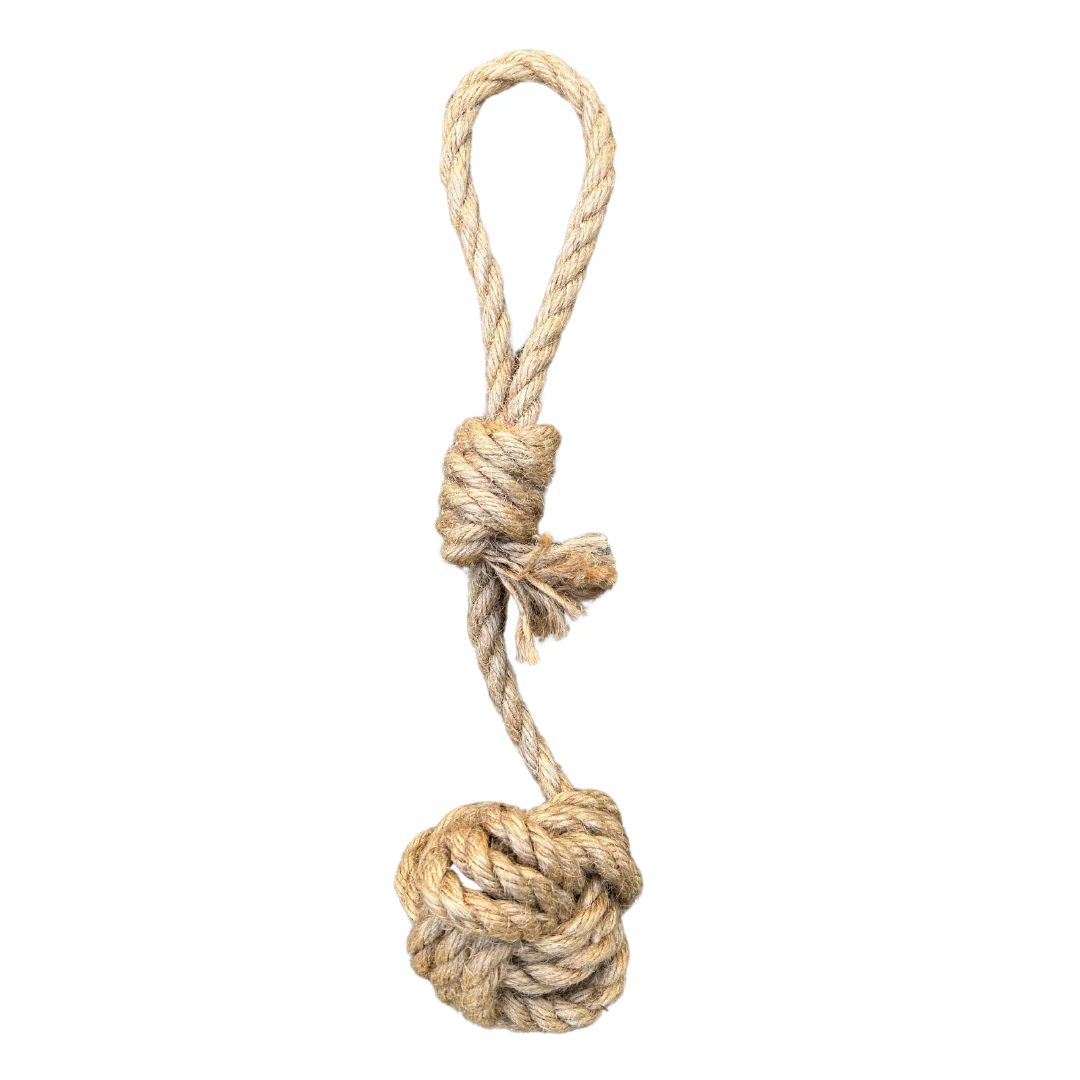 hemp rope dog tug toy - Image 3