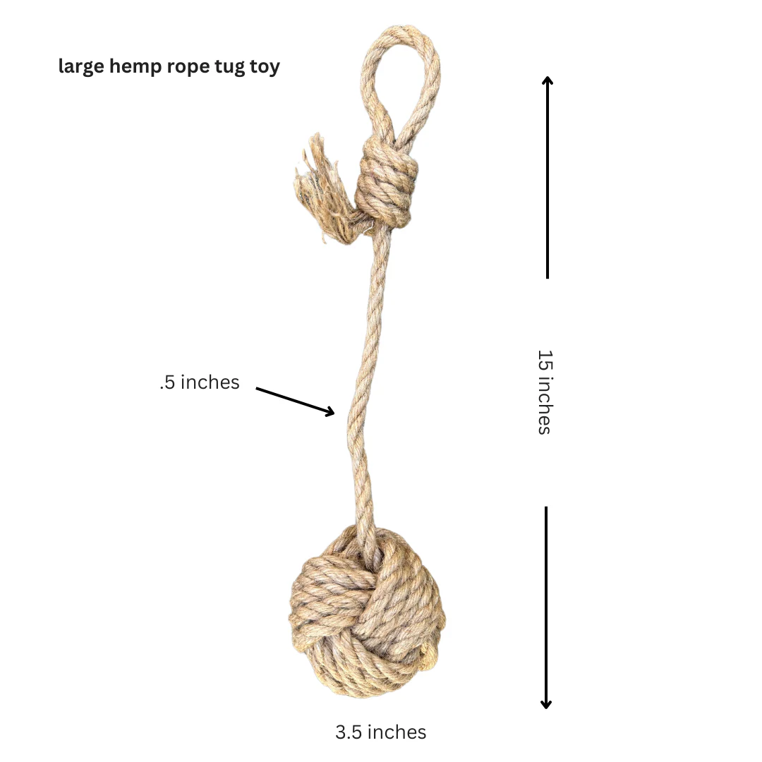 hemp rope dog tug toy - Image 8