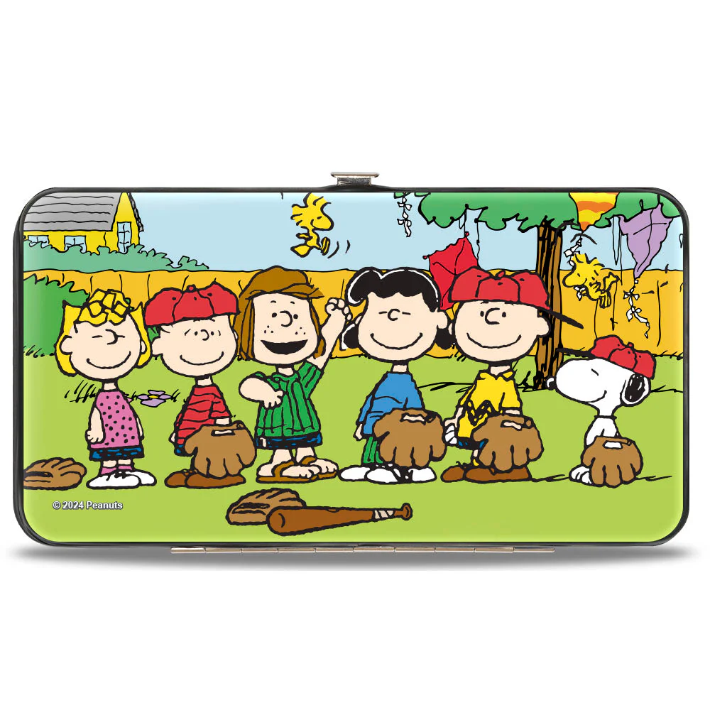 Hinged Wallet - Peanuts Gang Backyard Baseball Group Pose - Image 2