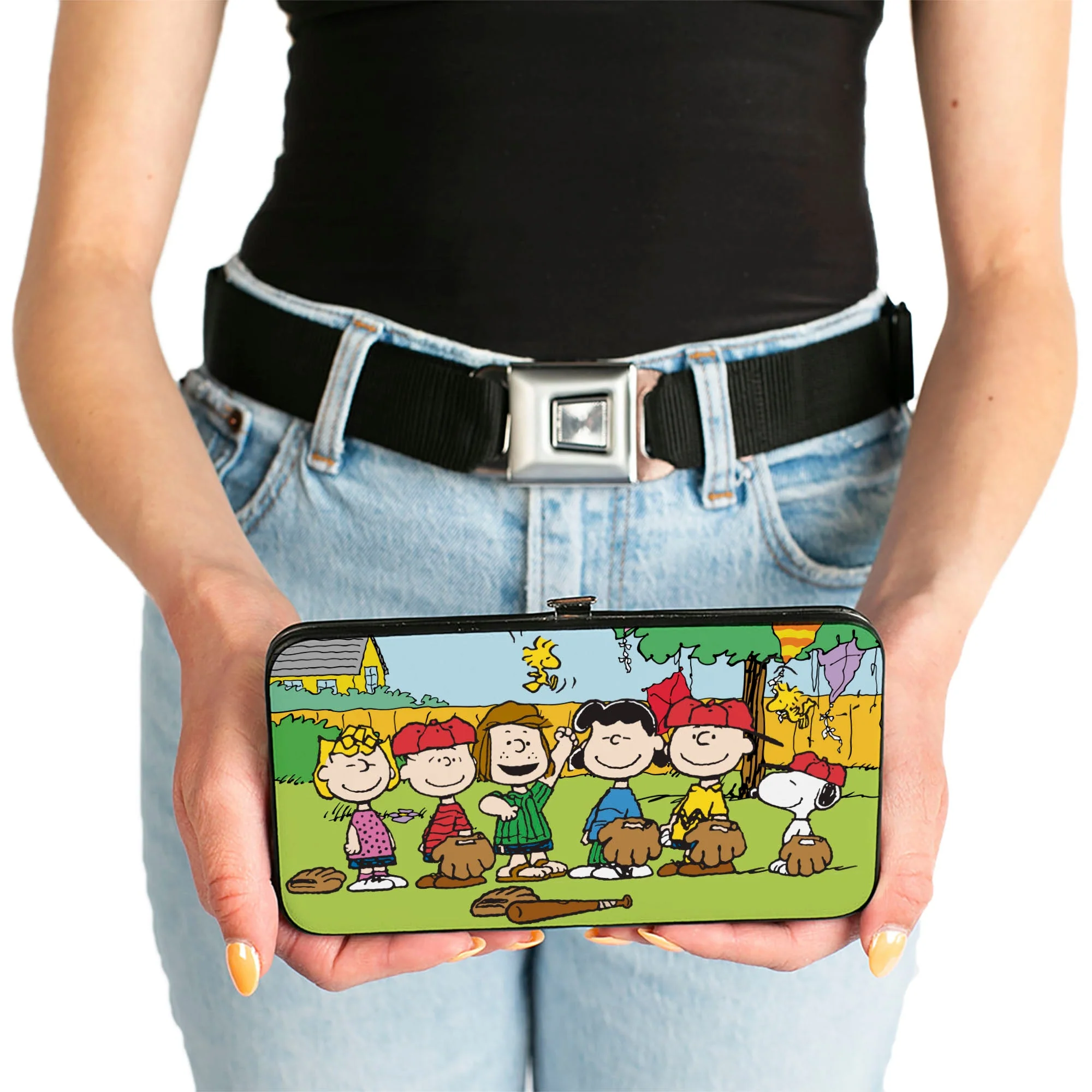Hinged Wallet - Peanuts Gang Backyard Baseball Group Pose - Image 3