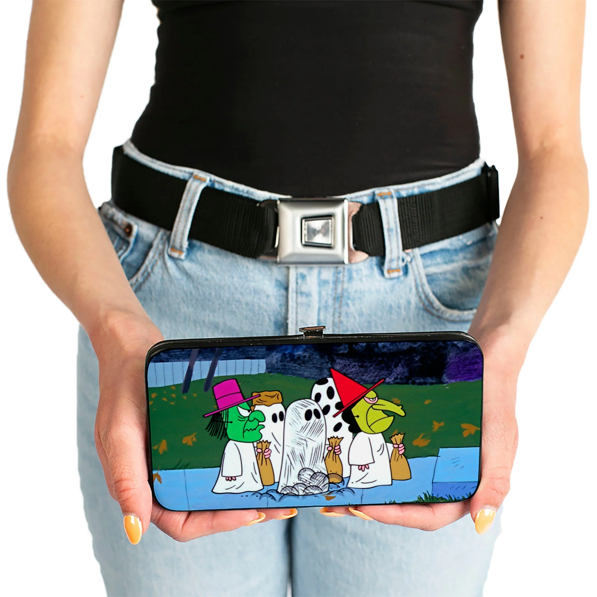 Hinged Wallet - Peanuts Gang Halloween Trick or Treat Group Pose - Image 3