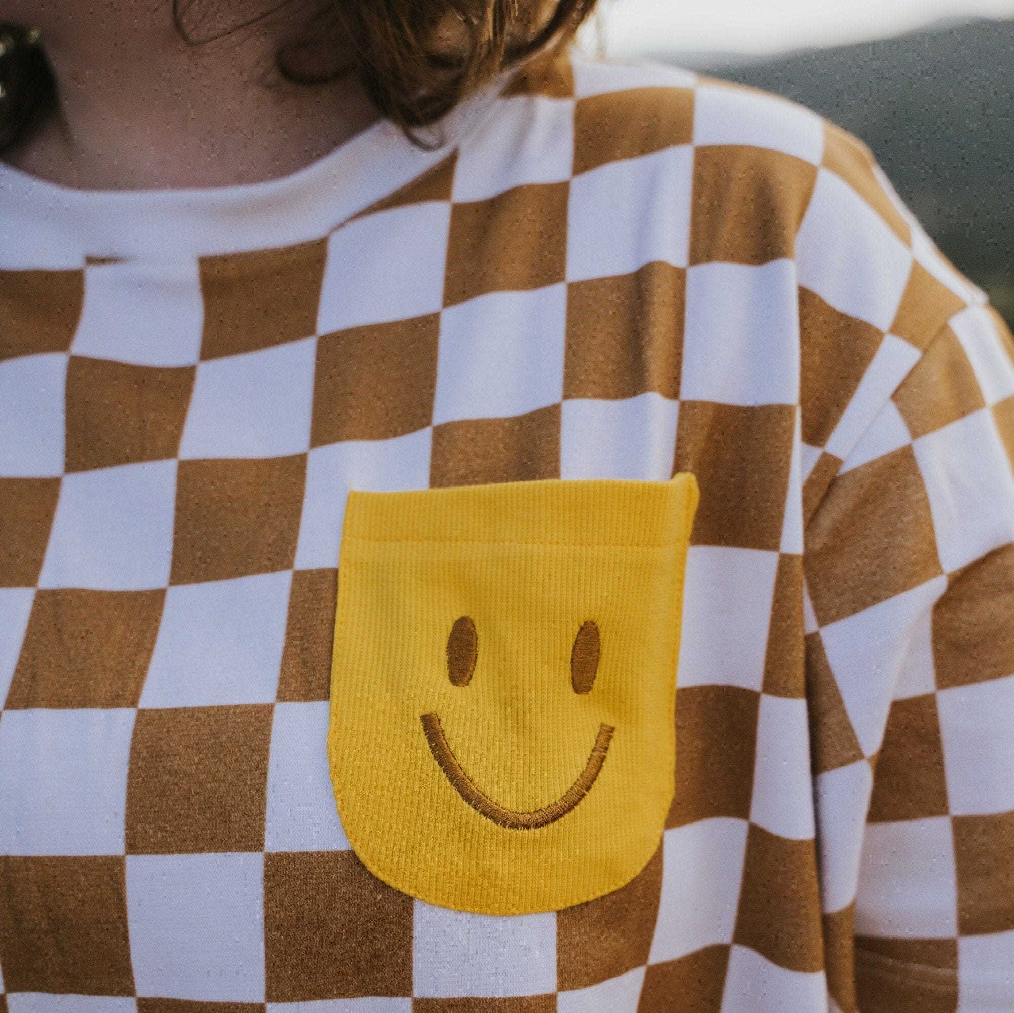 Human Oversized Cotton Smiley Tee - Image 3