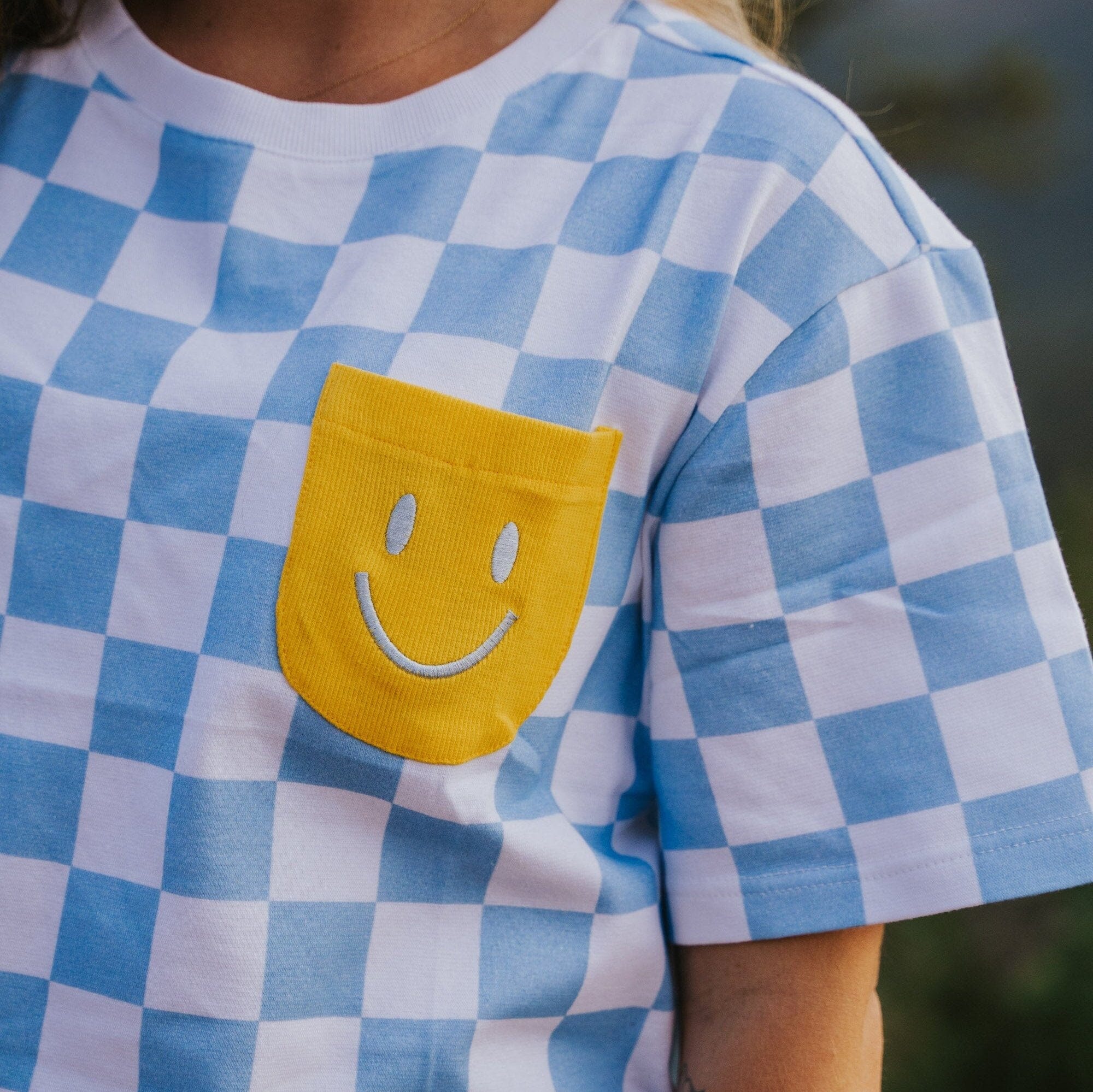 Human Oversized Cotton Smiley Tee - Image 4