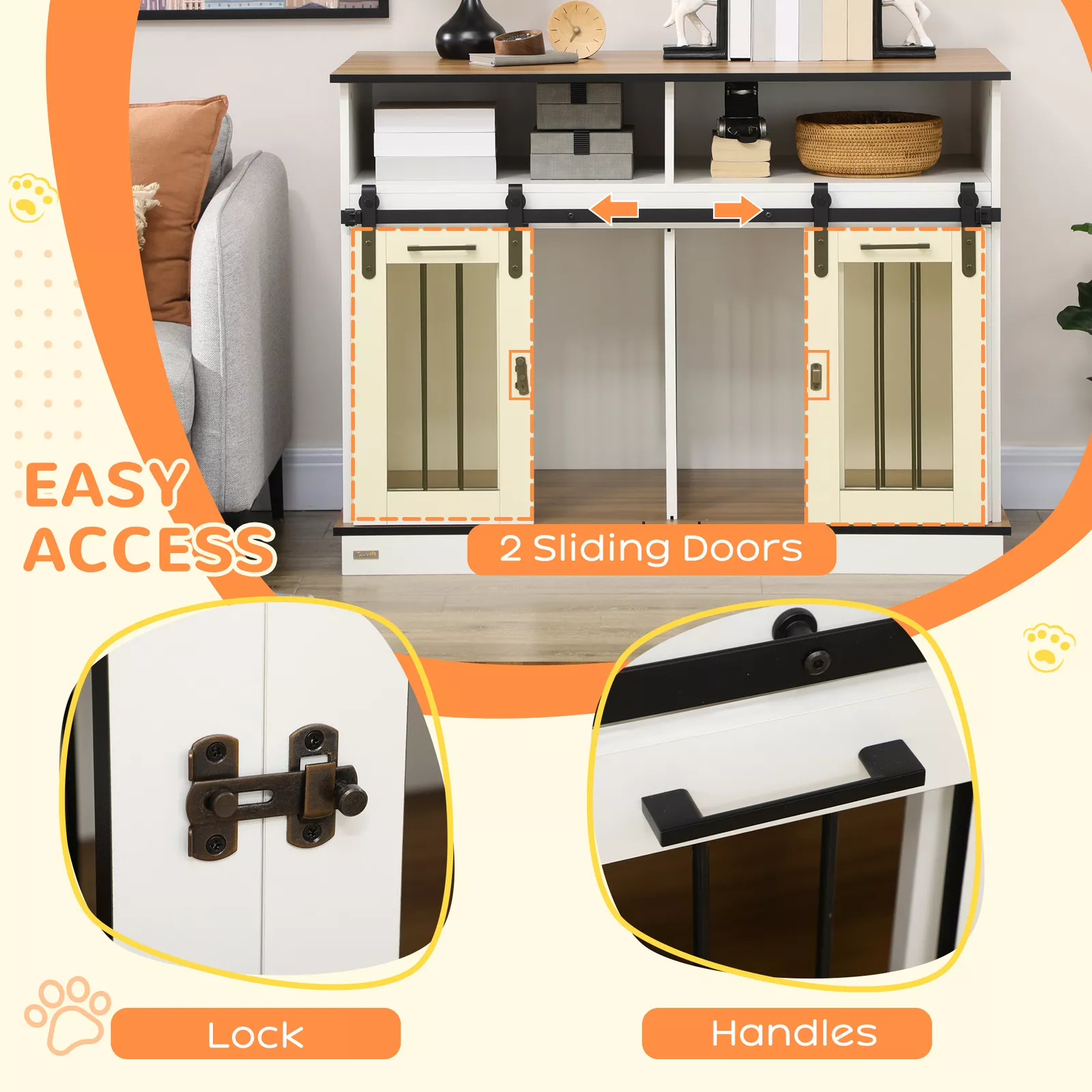 Isla Large Dog Kennel Crate Furniture - Image 4