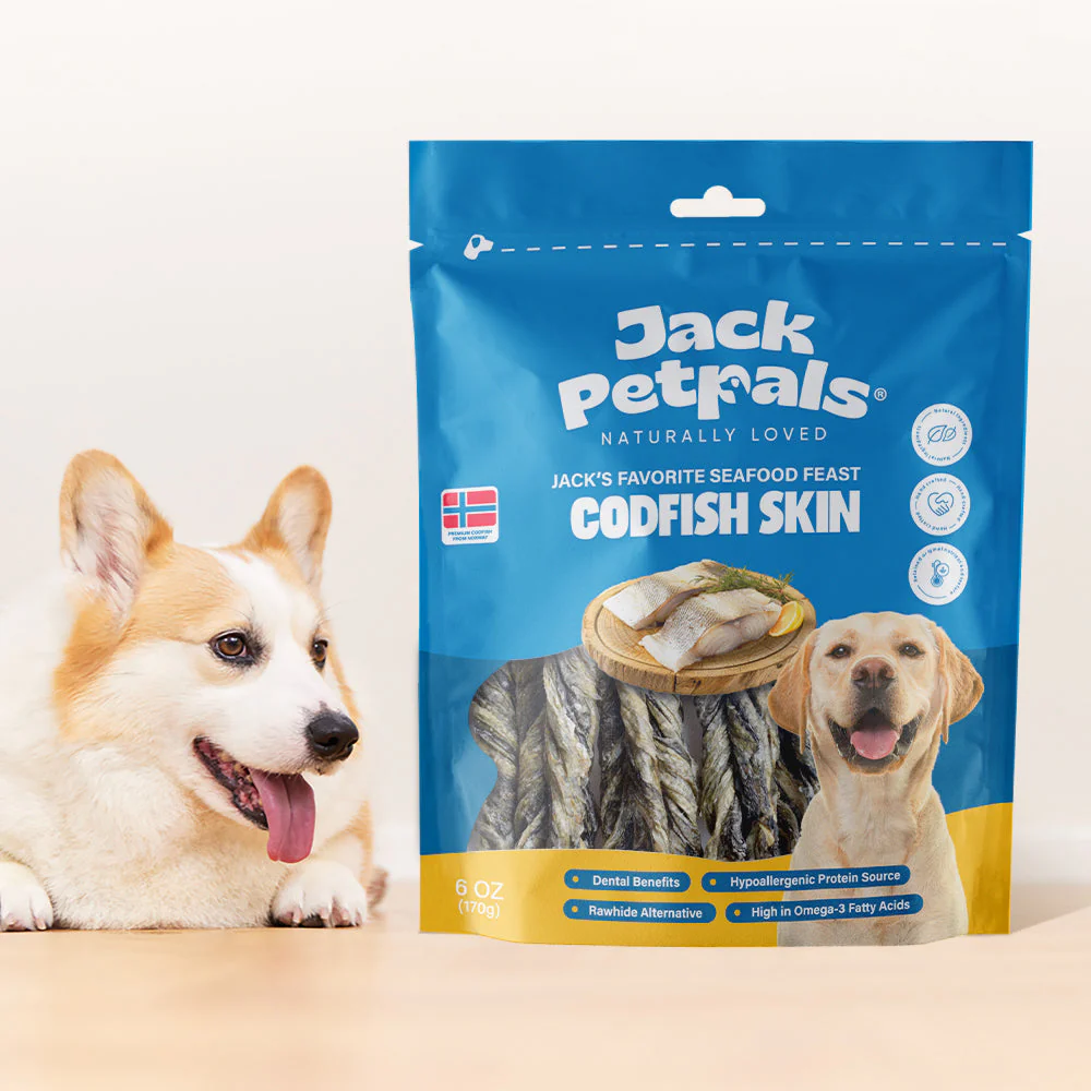 Jack PetPals Seafood Feast Codfish Skin Treat Chews (6oz) - Image 3