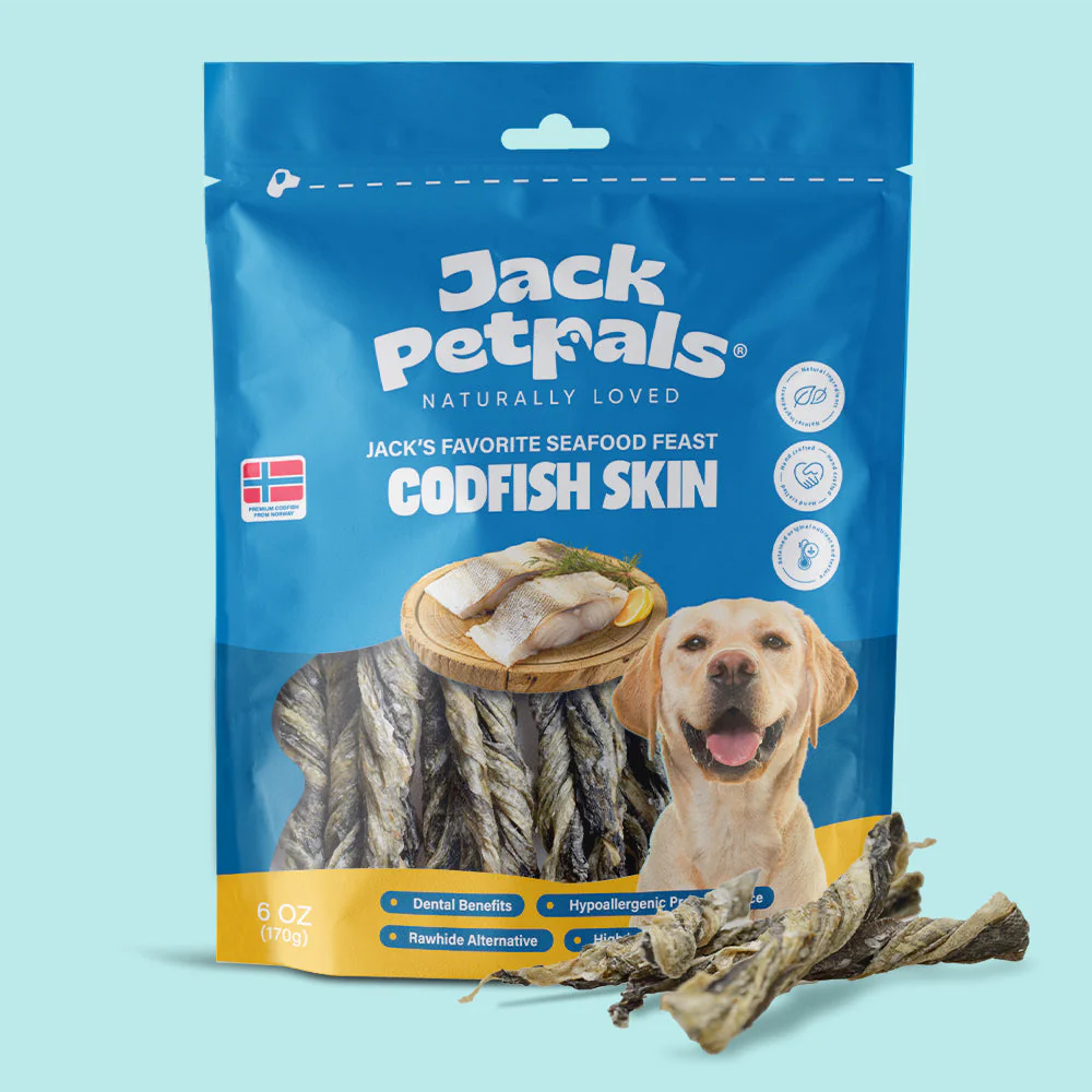 Jack PetPals Seafood Feast Codfish Skin Treat Chews (6oz) - Image 4